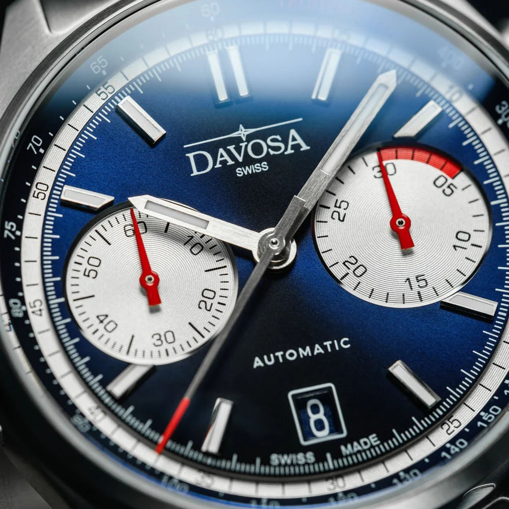 (Replace) Newton Automatic Chronograph Blue Pilot Rally Watch 16153640 Limited Edition Pilot Davosa USA Official Distributor. Prices are Final. Tax & duties included.