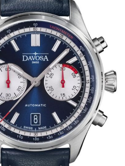 Newton Automatic Chronograph Blue Pilot Rally Watch 16153645 Limited Edition Pilot Davosa USA Official Distributor. Prices are Final. Tax & duties included.
