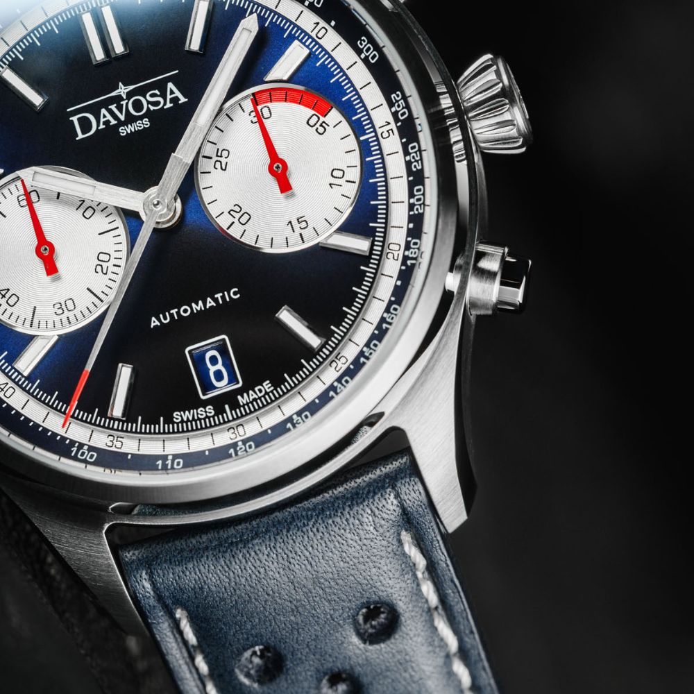 Newton Automatic Chronograph Blue Pilot Rally Watch 16153645 Limited Edition Pilot Davosa USA Official Distributor. Prices are Final. Tax & duties included.