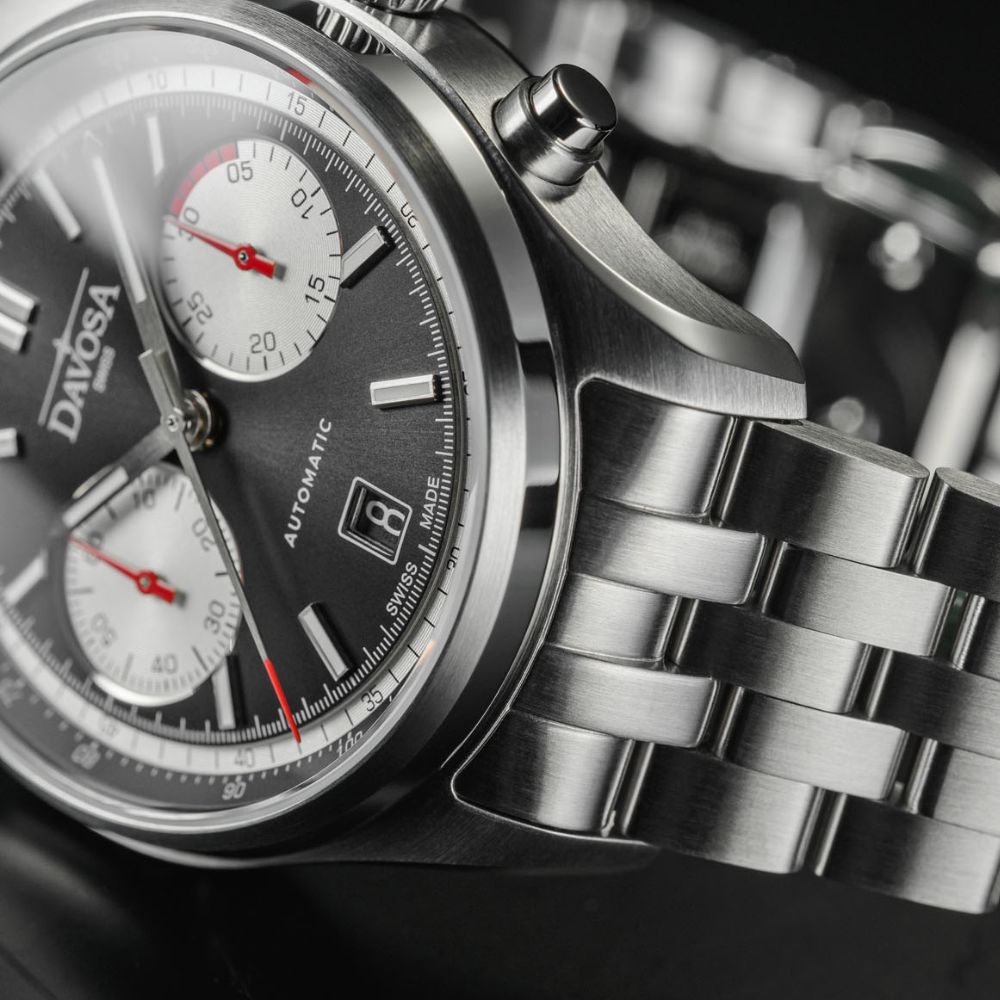 Newton Automatic Chronograph Black Pilot Rally Watch 161.536.50 Limited Edition Pilot Davosa USA Official Distributor. Prices are Final. Tax & duties included.