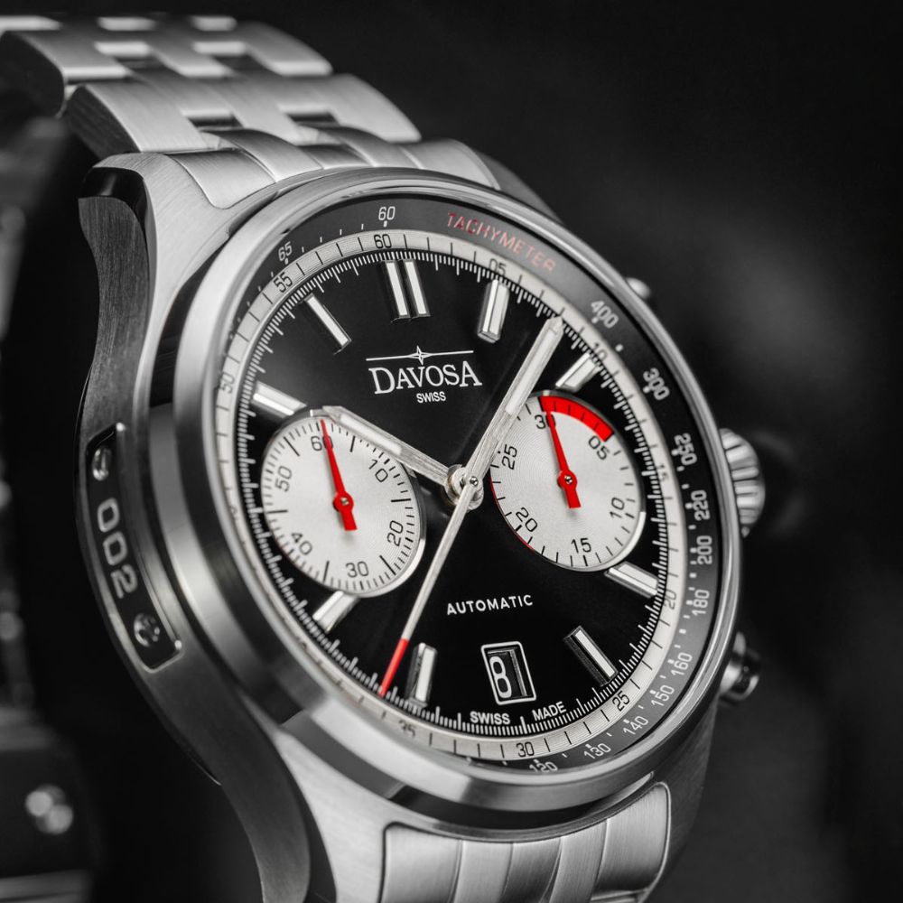 Newton Automatic Chronograph Black Pilot Rally Watch 161.536.50 Limited Edition Pilot Davosa USA Official Distributor. Prices are Final. Tax & duties included.