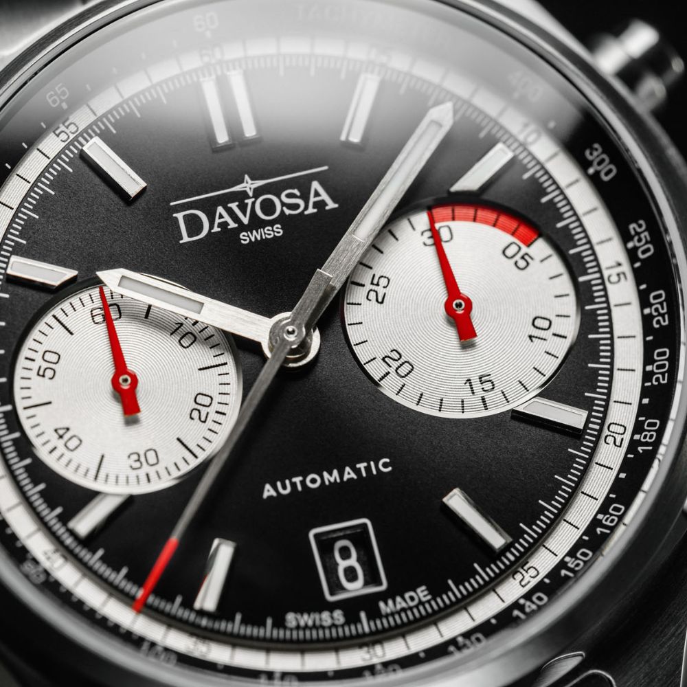 Newton Automatic Chronograph Black Pilot Rally Watch 161.536.50 Limited Edition Pilot Davosa USA Official Distributor. Prices are Final. Tax & duties included.