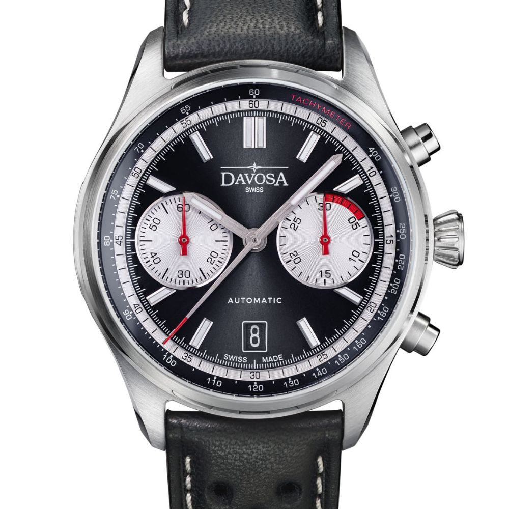 Newton Automatic Chronograph Black Black Pilot Rally Watch 161.536.55 Limited Edition Pilot Davosa USA Official Distributor. Prices are Final. Tax & duties included.