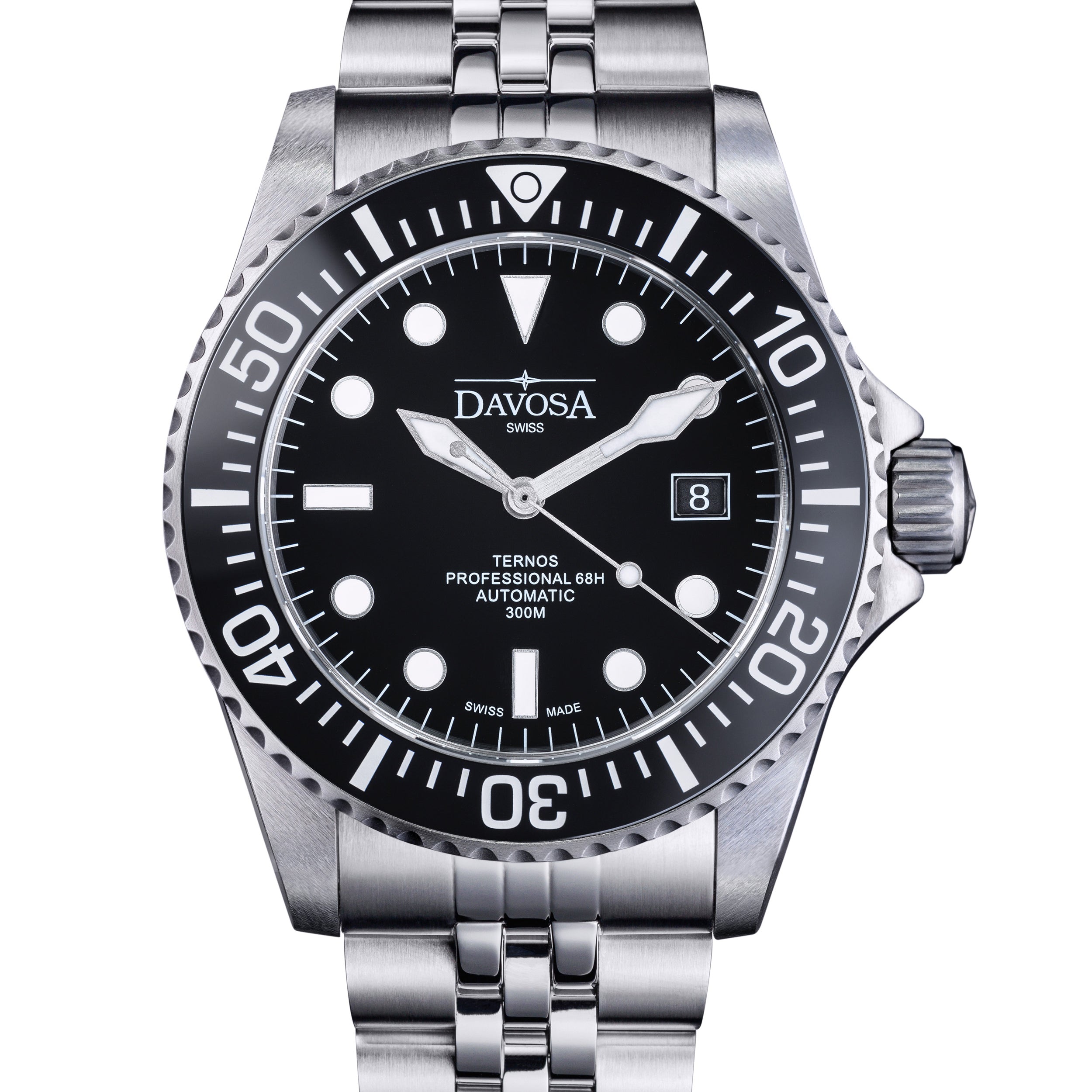 Ternos Professional 68h Automatic 300m Black Diving Watch 16153805 Pentalink Diver Davosa USA Official Distributor. Prices are Final. Tax & duties included.