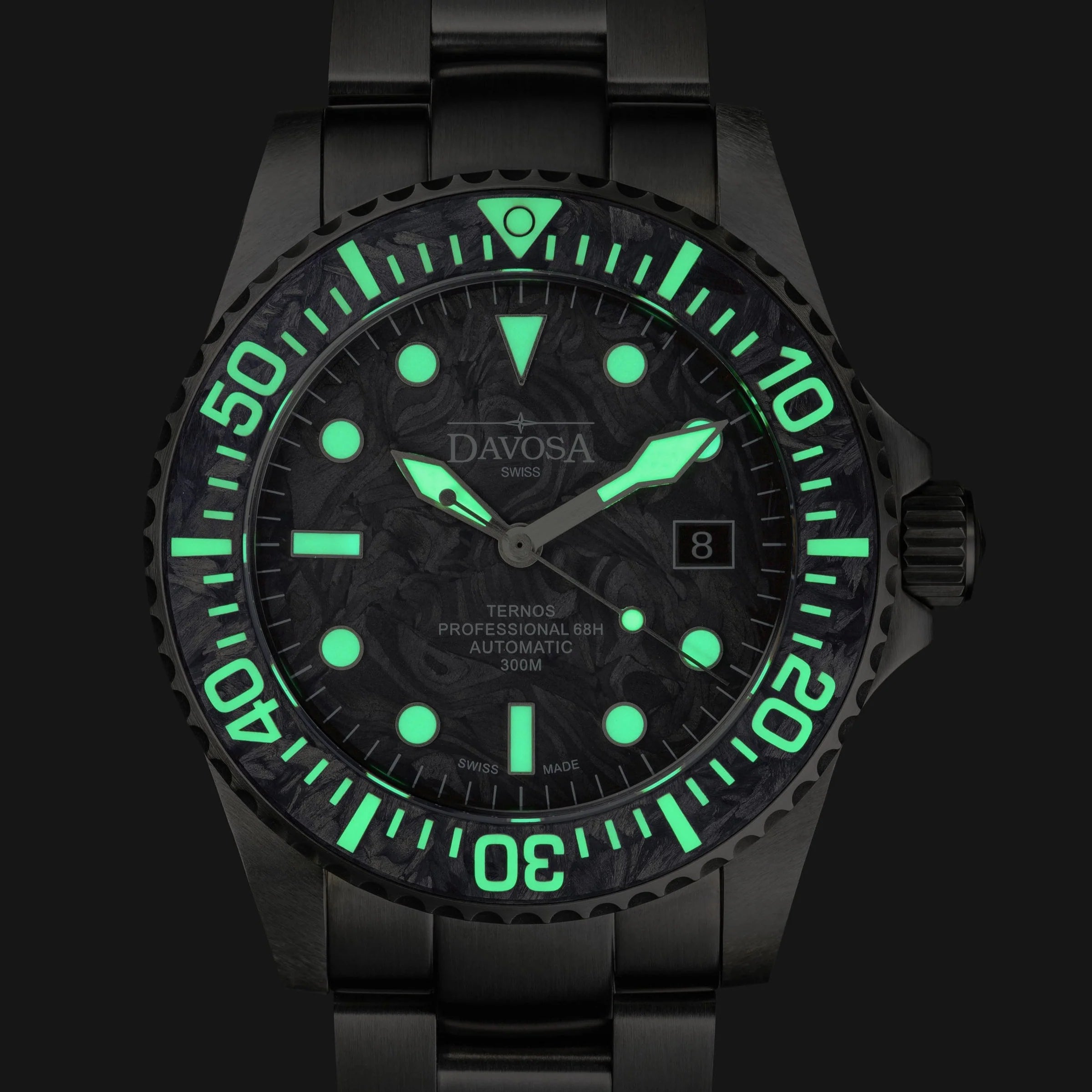 Ternos Professional 68h Carbon 300m Diving Watch 16153950 Limited Edition Diver Davosa USA Official Distributor. Prices are Final. Tax & duties included.