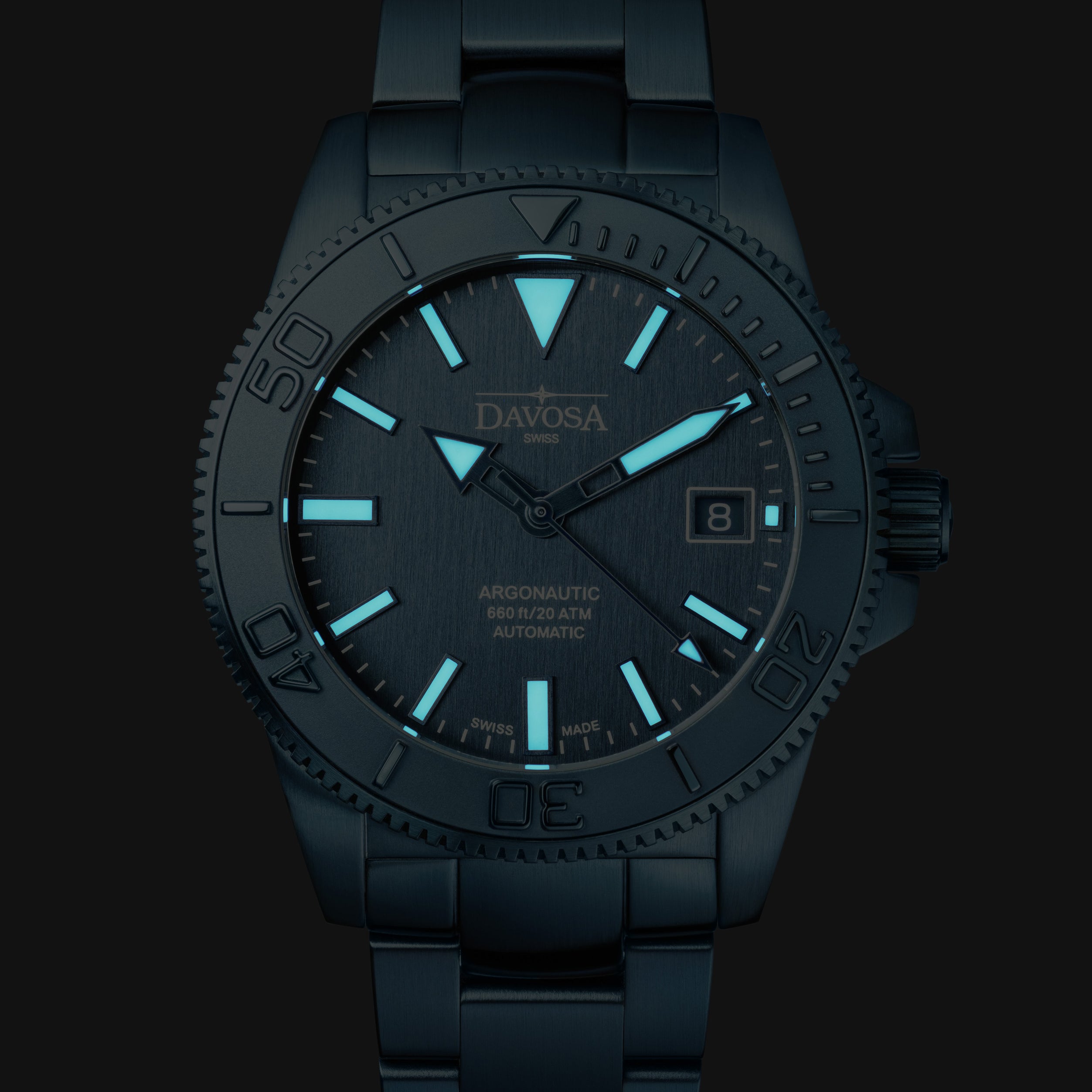 Argonautic 39 Monochrome Automatic 200m Men's Diver Watch 16154040 Limited Edition Diver Davosa USA Official Distributor. Prices are Final. Tax & duties included.