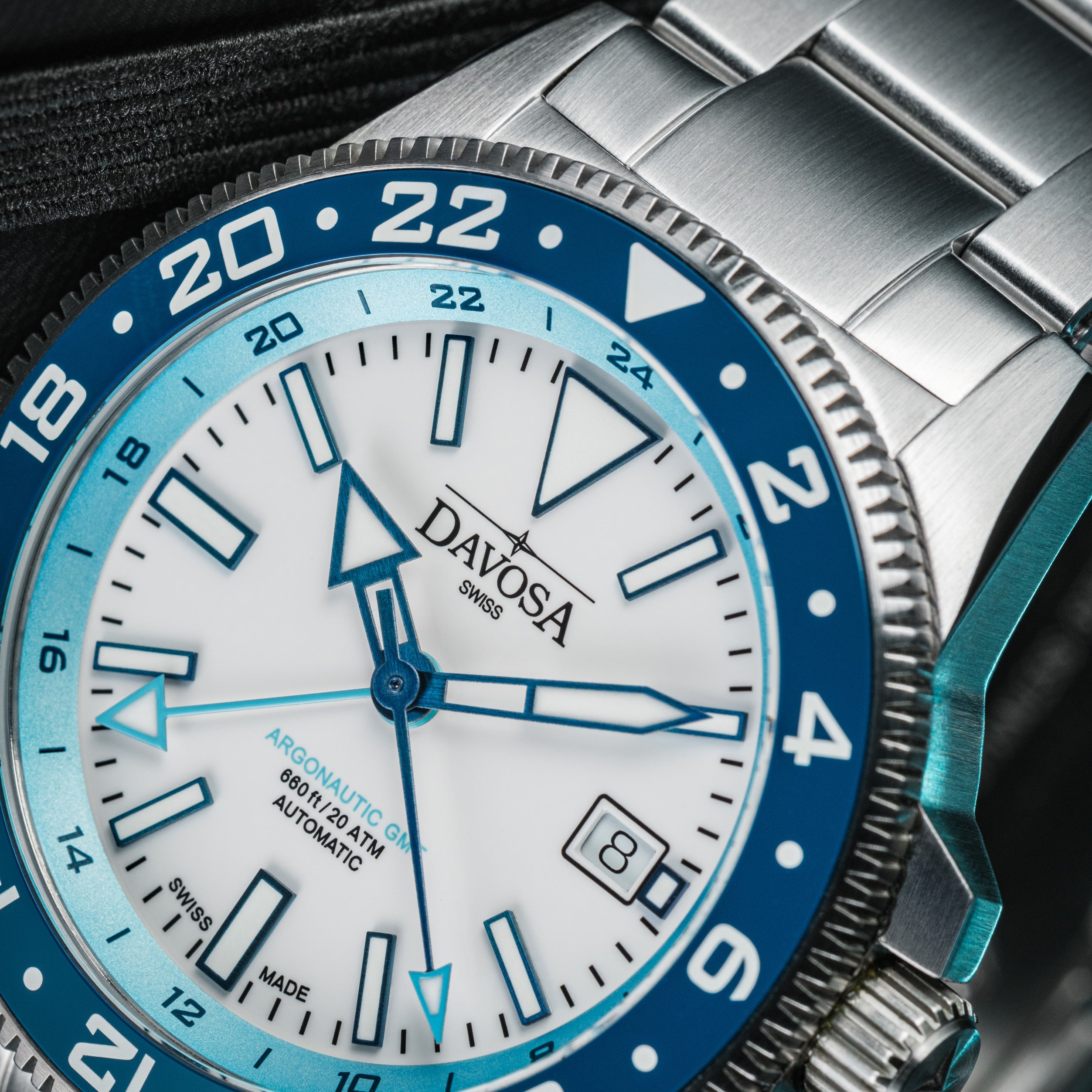 DAVOSA Argonautic World Traveller | Blue GMT Watch | 161.542.40 GMT Davosa USA