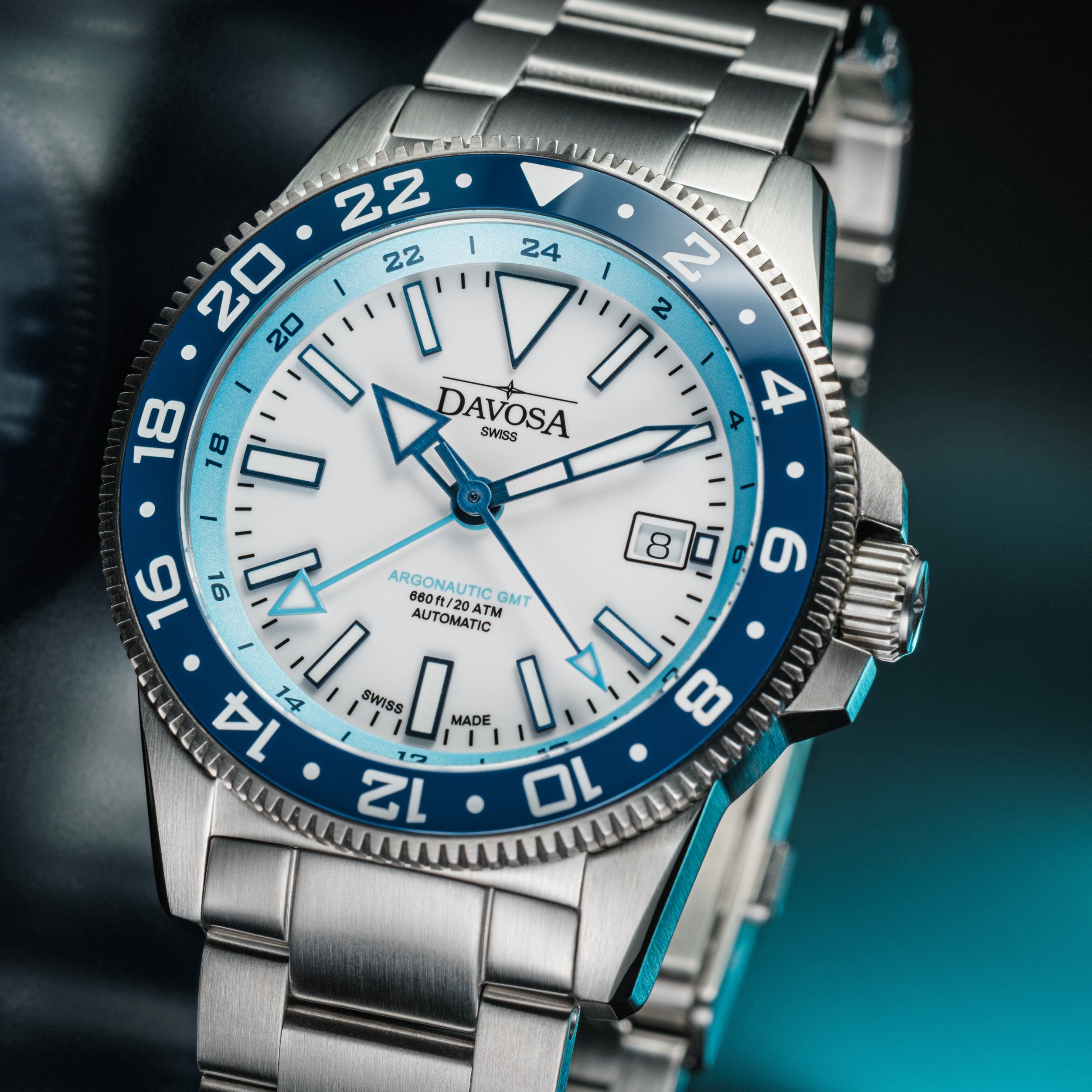 DAVOSA Argonautic World Traveller | Blue GMT Watch | 161.542.40 GMT Davosa USA