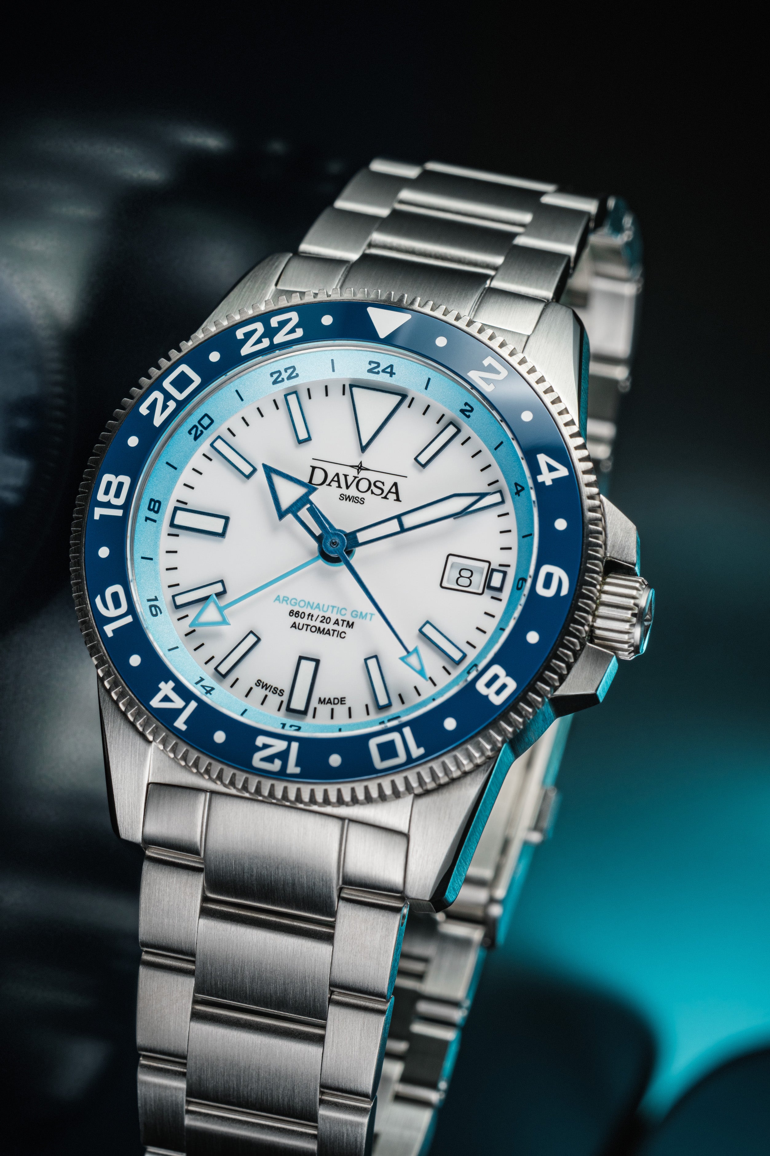 DAVOSA Argonautic World Traveller | Blue GMT Watch | 161.542.40 GMT Davosa USA