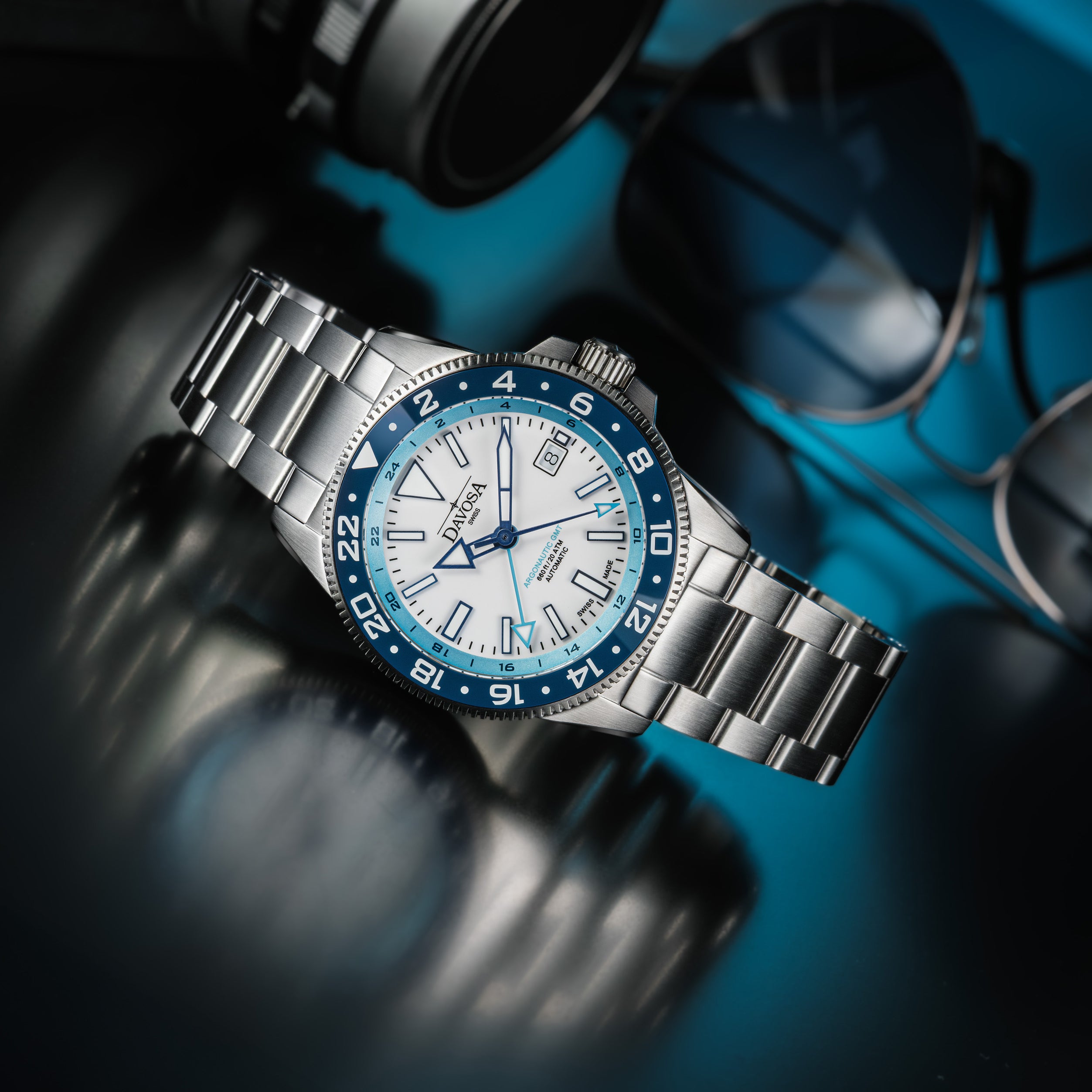 DAVOSA Argonautic World Traveller | Blue GMT Watch | 161.542.40 GMT Davosa USA