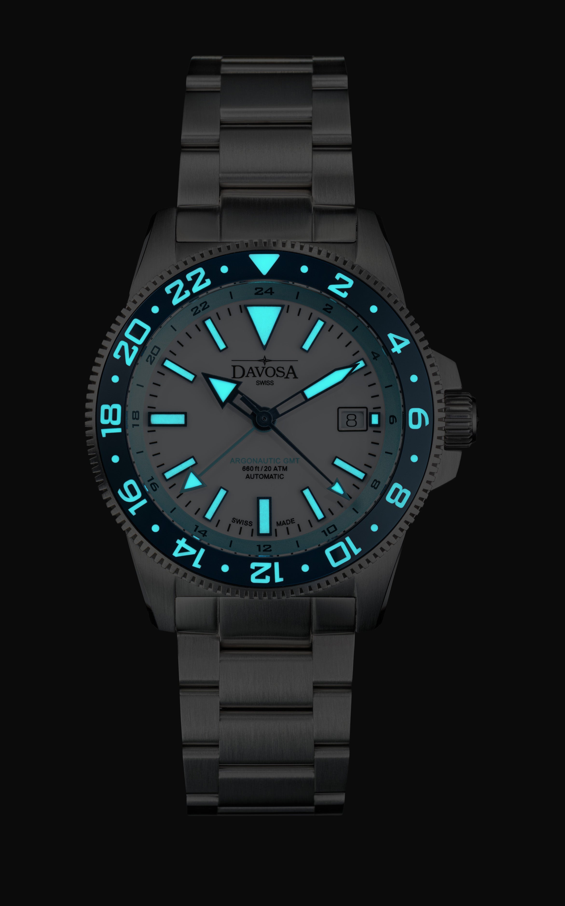 DAVOSA Argonautic World Traveller | Blue GMT Watch | 161.542.40 GMT Davosa USA