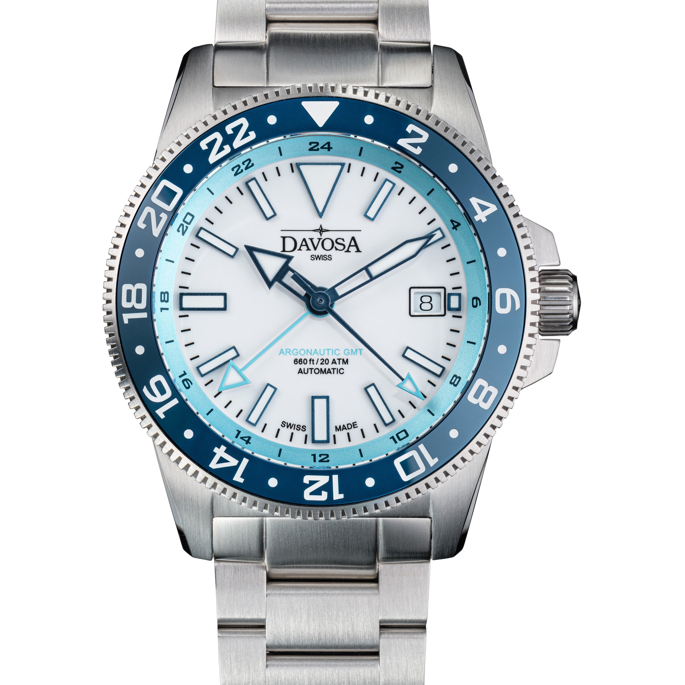 DAVOSA Argonautic World Traveller | Blue GMT Watch | 161.542.40 GMT Davosa USA