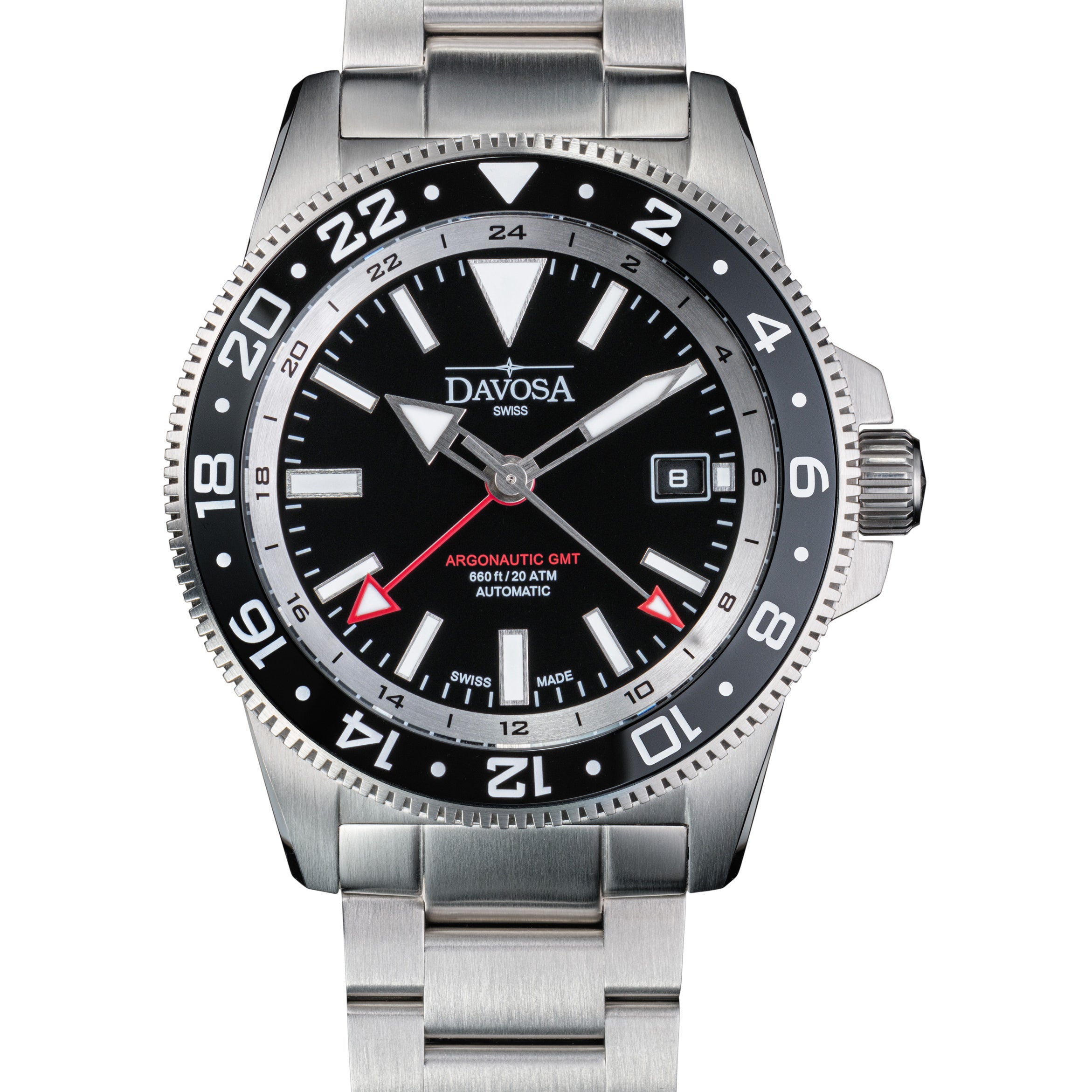 DAVOSA Argonautic World Traveller | Black GMT Watch | 161.542.50 GMT Davosa USA