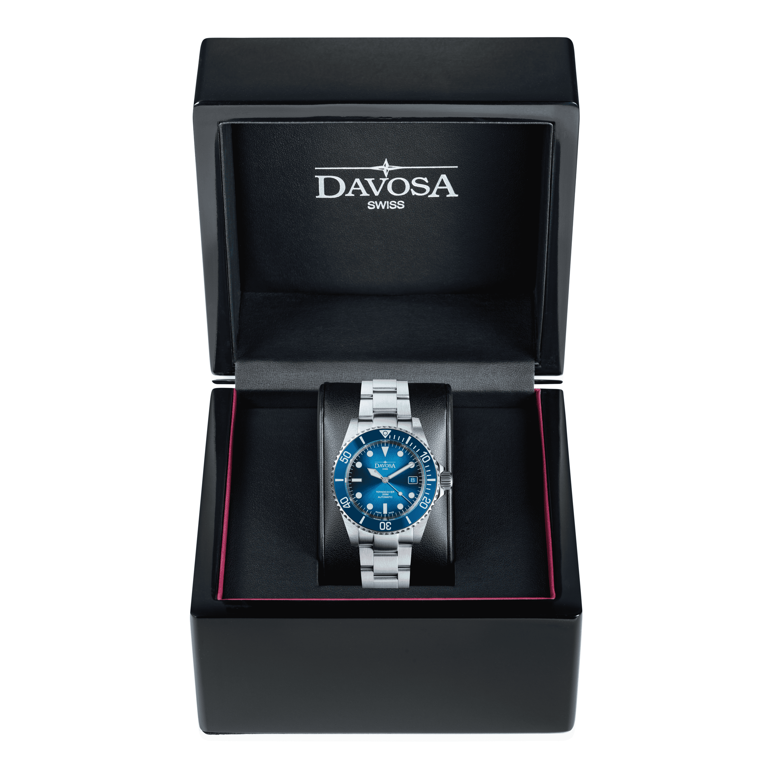 Ternos Diver "Blue Lagoon" Special Edition Automatic 40mm - Only 200 Pieces Worldwide - 161.554.40 with Trialink Watches Davosa USA Official Distributor. Prices are Final. Tax & duties included.