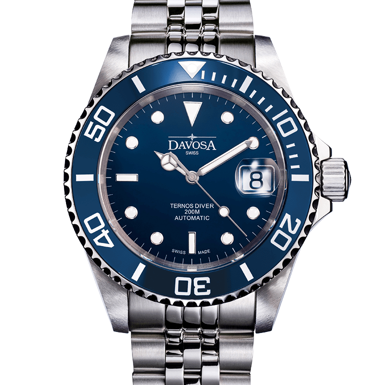 Ternos Ceramic Automatic 200m Blue Diving Watch 16155504 Diver Davosa USA Official Distributor. Prices are Final. Tax & duties included.