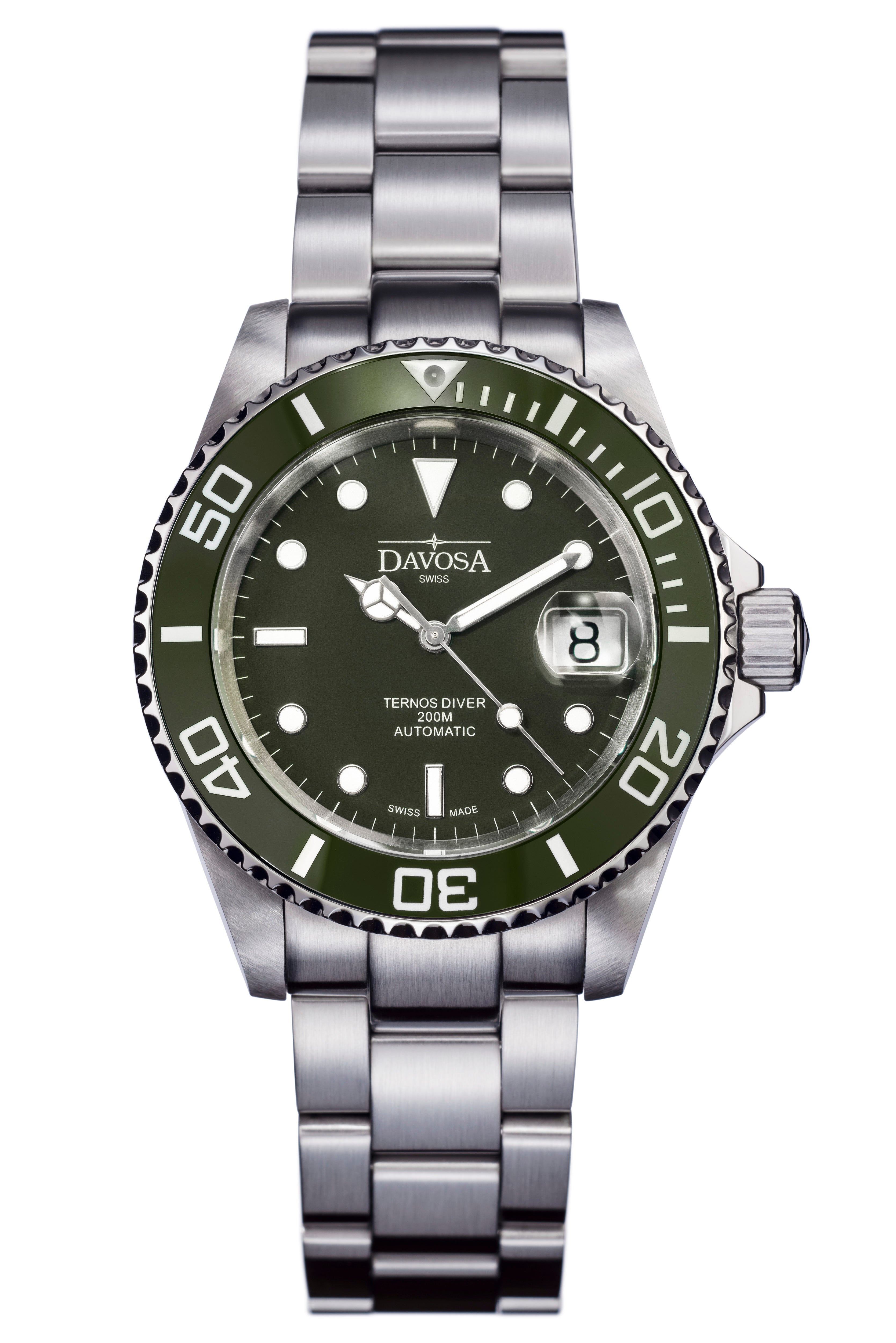 Ternos Ceramic Automatic 200m Swiss-Made Black Unisex Diver Watch 16155550 Diver Davosa USA Official Distributor. Prices are Final. Tax & duties included.