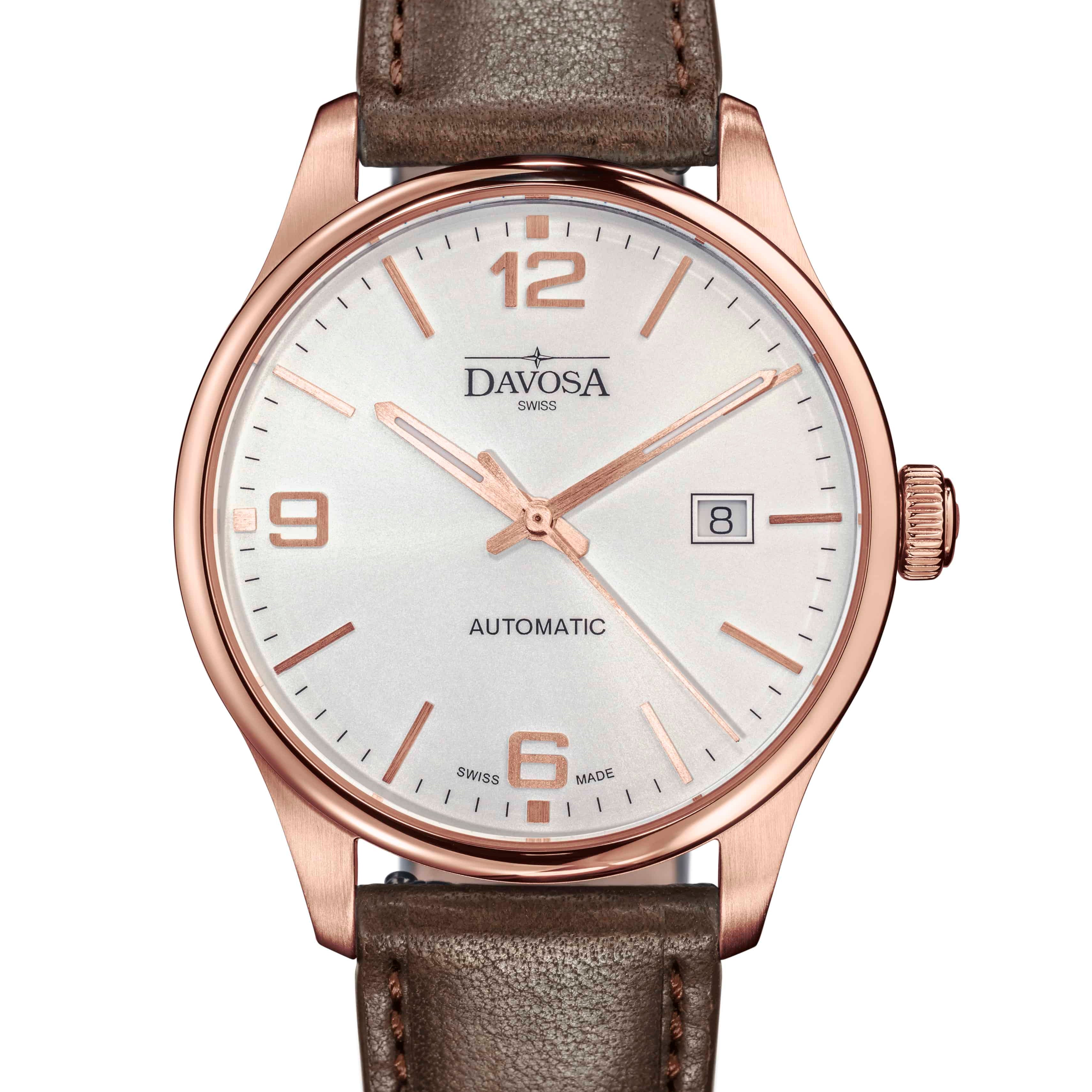 Gentleman Automatic 40mm PVD Rose Gold Executive Watch 16156664 Executive Davosa USA Official Distributor. Prices are Final. Tax & duties included.