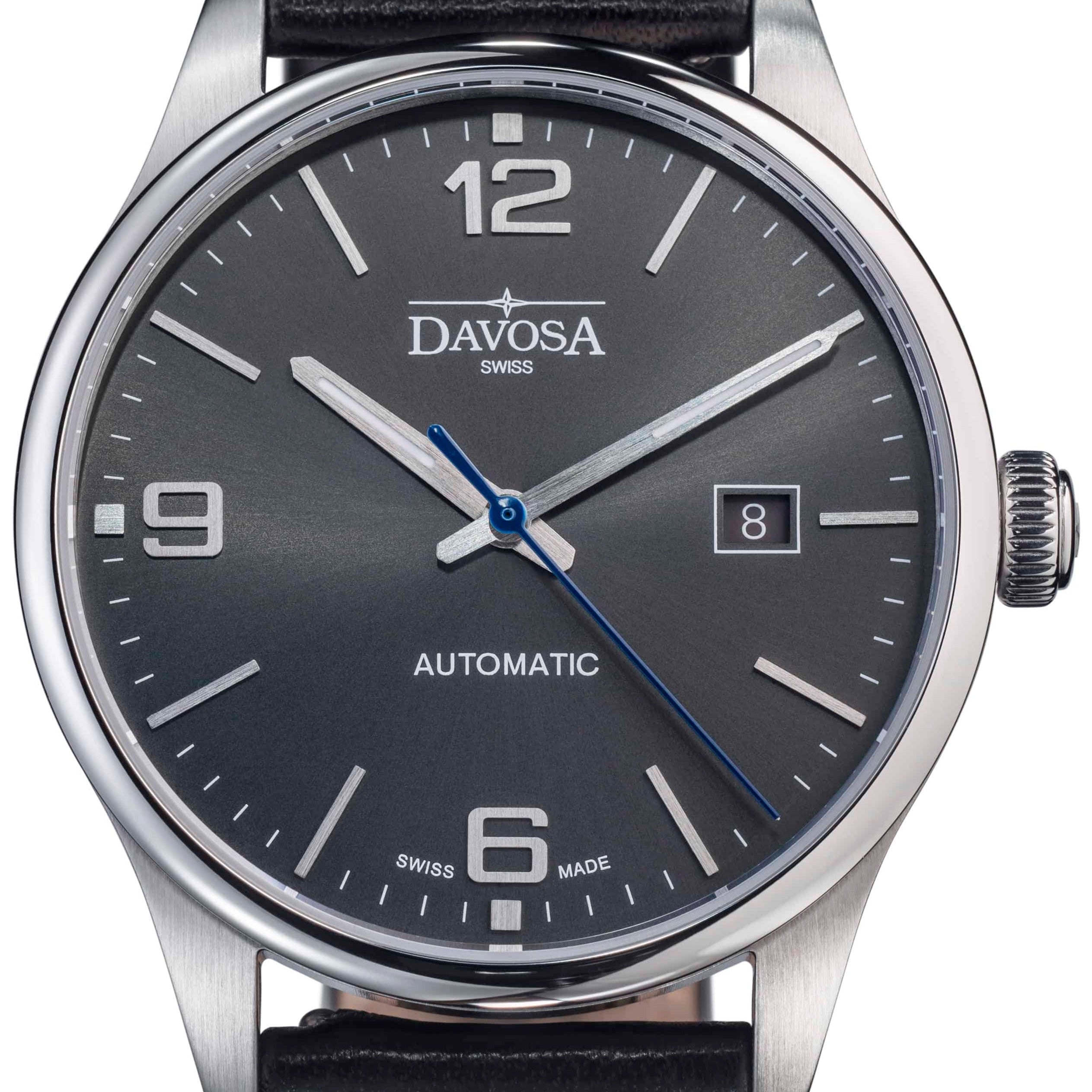 Gentleman Automatic 40mm Gray Executive Watch 16156694 Executive Davosa USA Official Distributor. Prices are Final. Tax & duties included. 40mm Black Leather