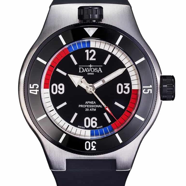 Apnea Pro Automatic Swiss-Made 200m Men's Diver watch 16156955 Diver Davosa USA Official Distributor. Prices are Final. Tax & duties included.