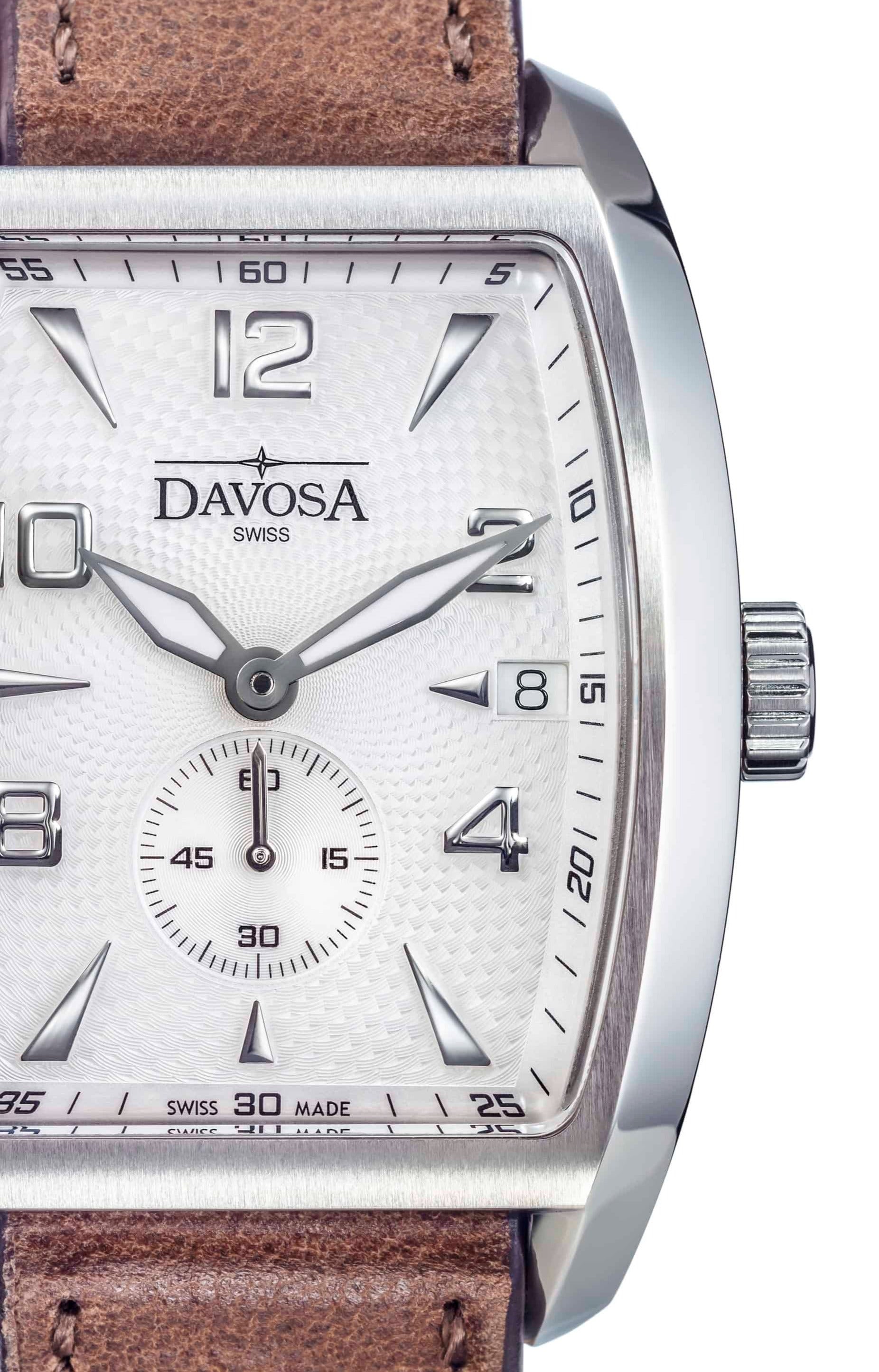 Evo 1908 Automatic Swiss-Made White Brown Executive Watch 16157514 Executive Davosa USA Official Distributor. Prices are Final. Tax & duties included.