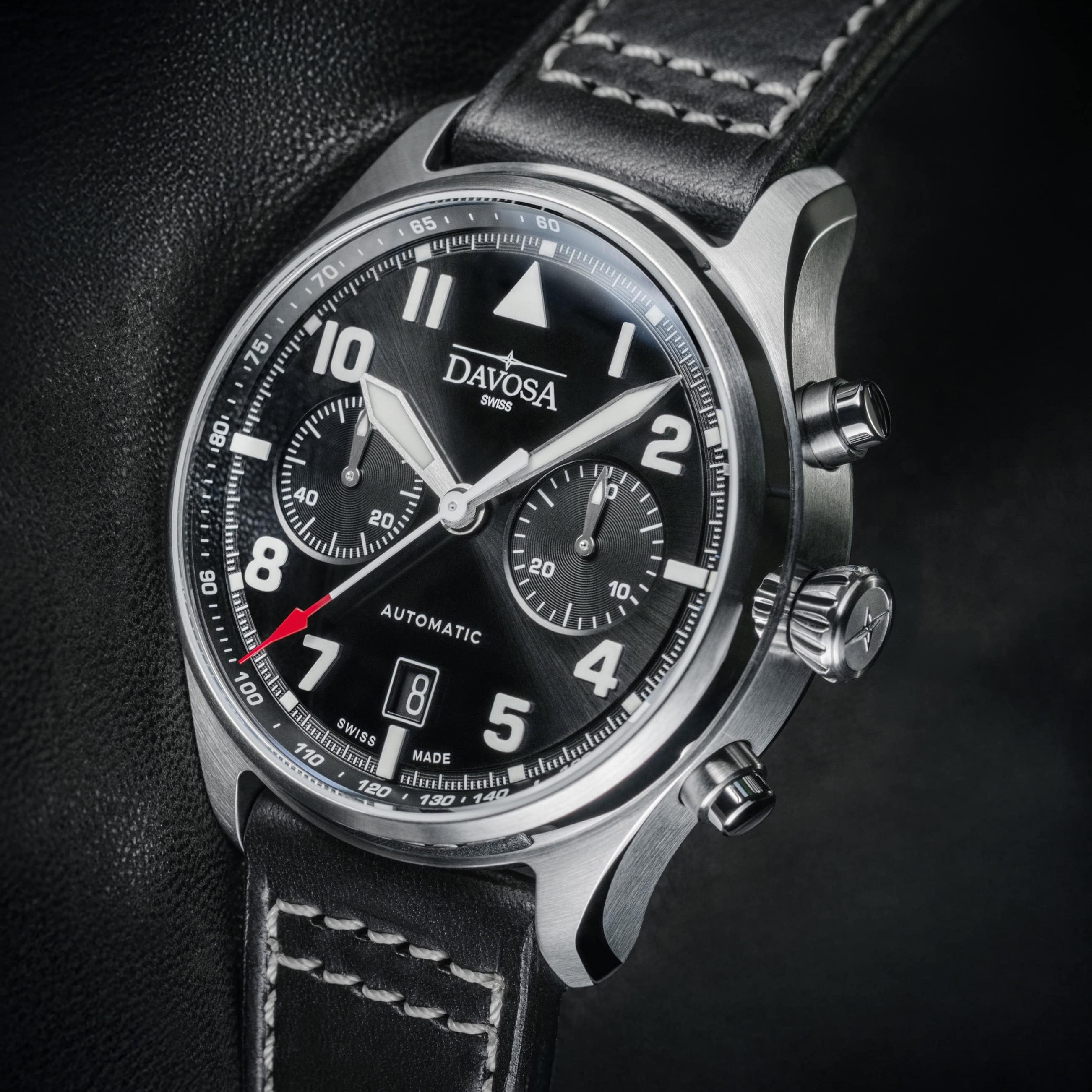 Newton Pilot Chronograph | Limited Edition - 300 units | 161.578.55 Pilot Davosa USA Official Distributor. Prices are Final. Tax & duties included.
