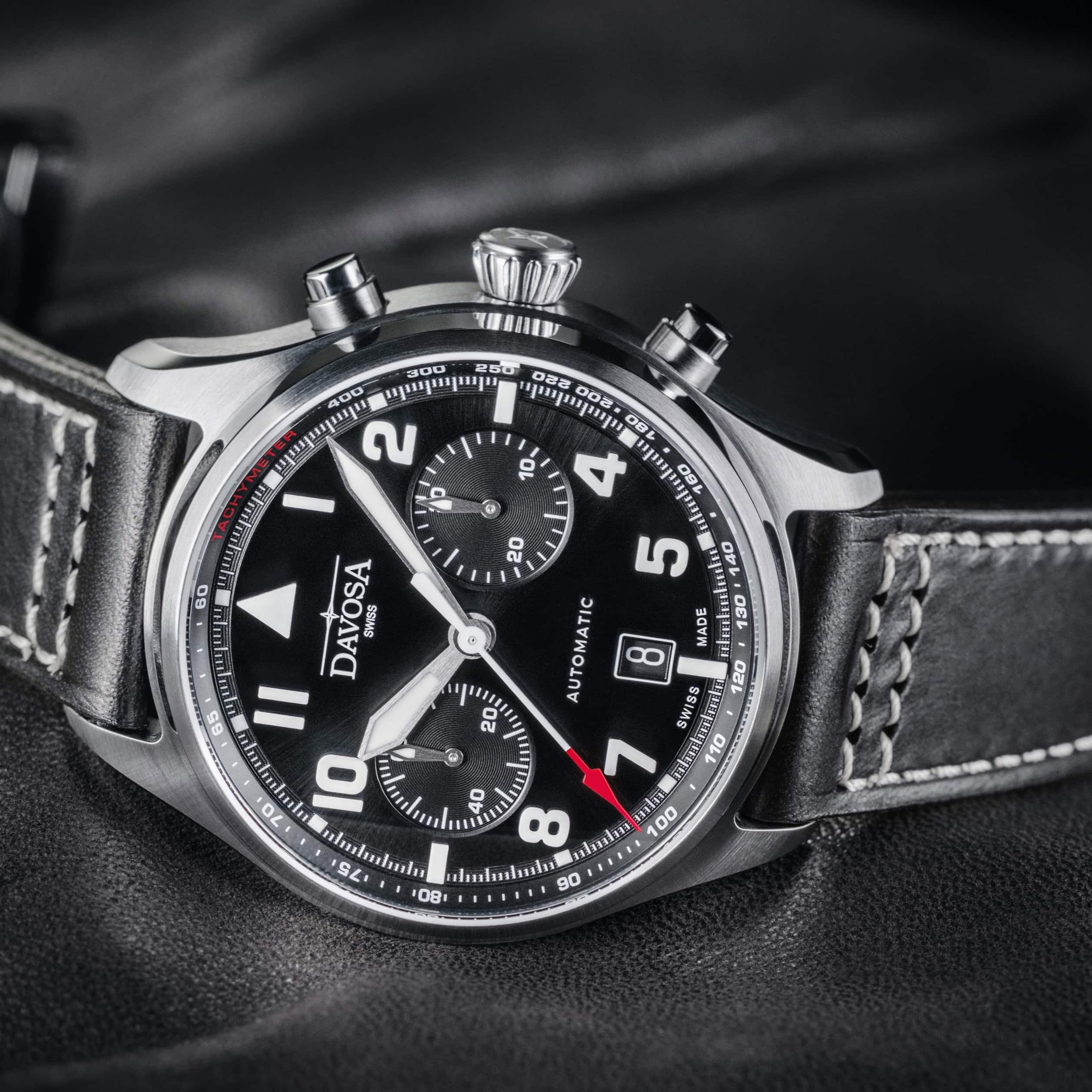 Newton Pilot Chronograph | Limited Edition - 300 units | 161.578.55 Pilot Davosa USA Official Distributor. Prices are Final. Tax & duties included.