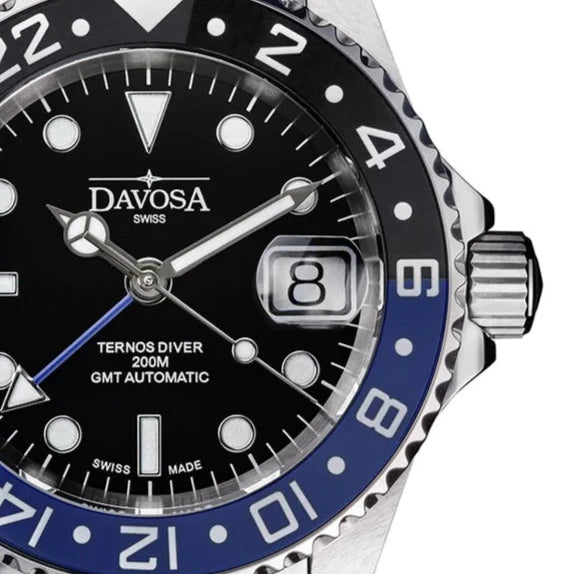 Davosa Ternos Ceramic Automatic GMT Swiss-Made 200m 16159060 Trialink Bracelet GMT Davosa USA Official Distributor. Prices are Final. Tax & duties included.