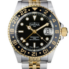 Ternos Ceramic Automatic GMT Black Gold Diving Watch 16159105 GMT Davosa USA Official Distributor. Prices are Final. Tax & duties included. 40mm Black-Gold PentaLink