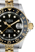 Ternos Ceramic Automatic GMT Black Gold Diving Watch 16159105 GMT Davosa USA Official Distributor. Prices are Final. Tax & duties included.