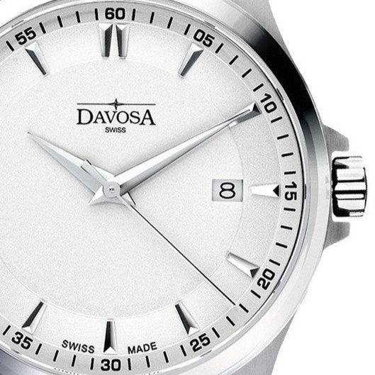 Classic Quartz Swiss-Made White Black Executive Watch 16246615 Classic Davosa USA Official Distributor. Prices are Final. Tax & duties included.