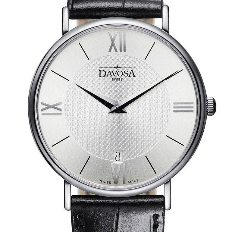 Pianos II Quartz Swiss-Made Silver Executive Watch 16248515 Executive Davosa USA Official Distributor. Prices are Final. Tax & duties included.