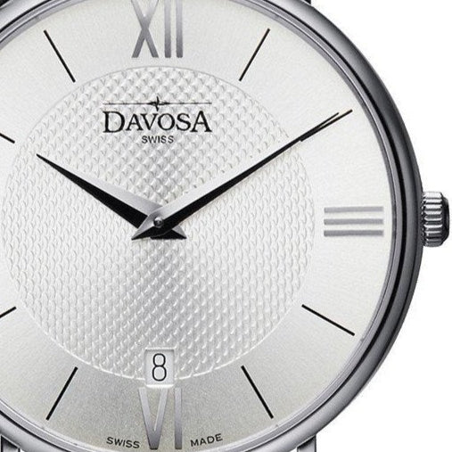 Pianos II Quartz Swiss-Made Silver Executive Watch 16248515 Executive Davosa USA Official Distributor. Prices are Final. Tax & duties included.