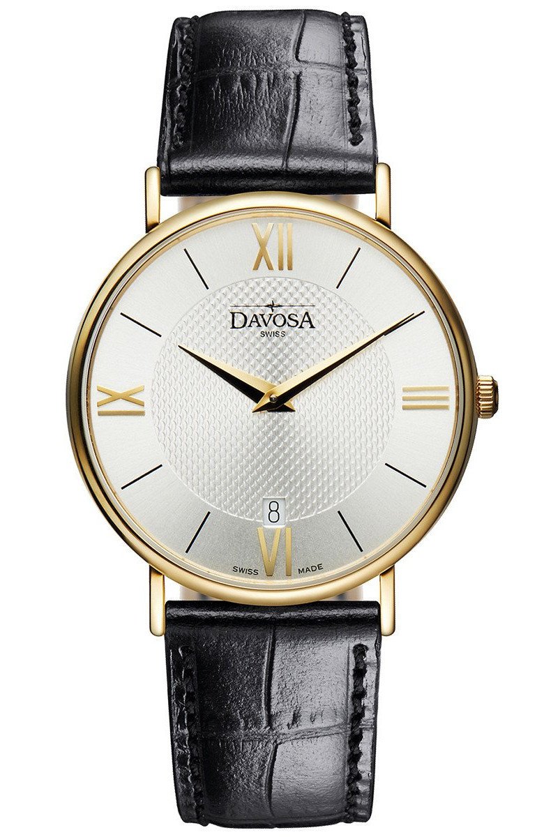 Pianos II Quartz PVD 38mm Guilloche Silver Ladies Watch 16248615 Ladies Davosa USA Official Distributor. Prices are Final. Tax & duties included.