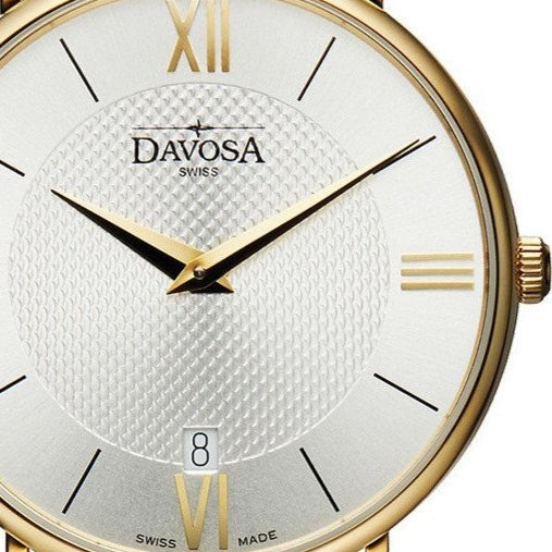 Pianos II Quartz PVD 38mm Guilloche Silver Ladies Watch 16248615 Ladies Davosa USA Official Distributor. Prices are Final. Tax & duties included.