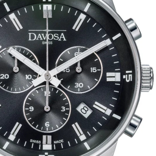 Vireo Quartz Chronograph Swiss-Made Blue Pilot Watch 16249355 Pilot Davosa USA Official Distributor. Prices are Final. Tax & duties included.