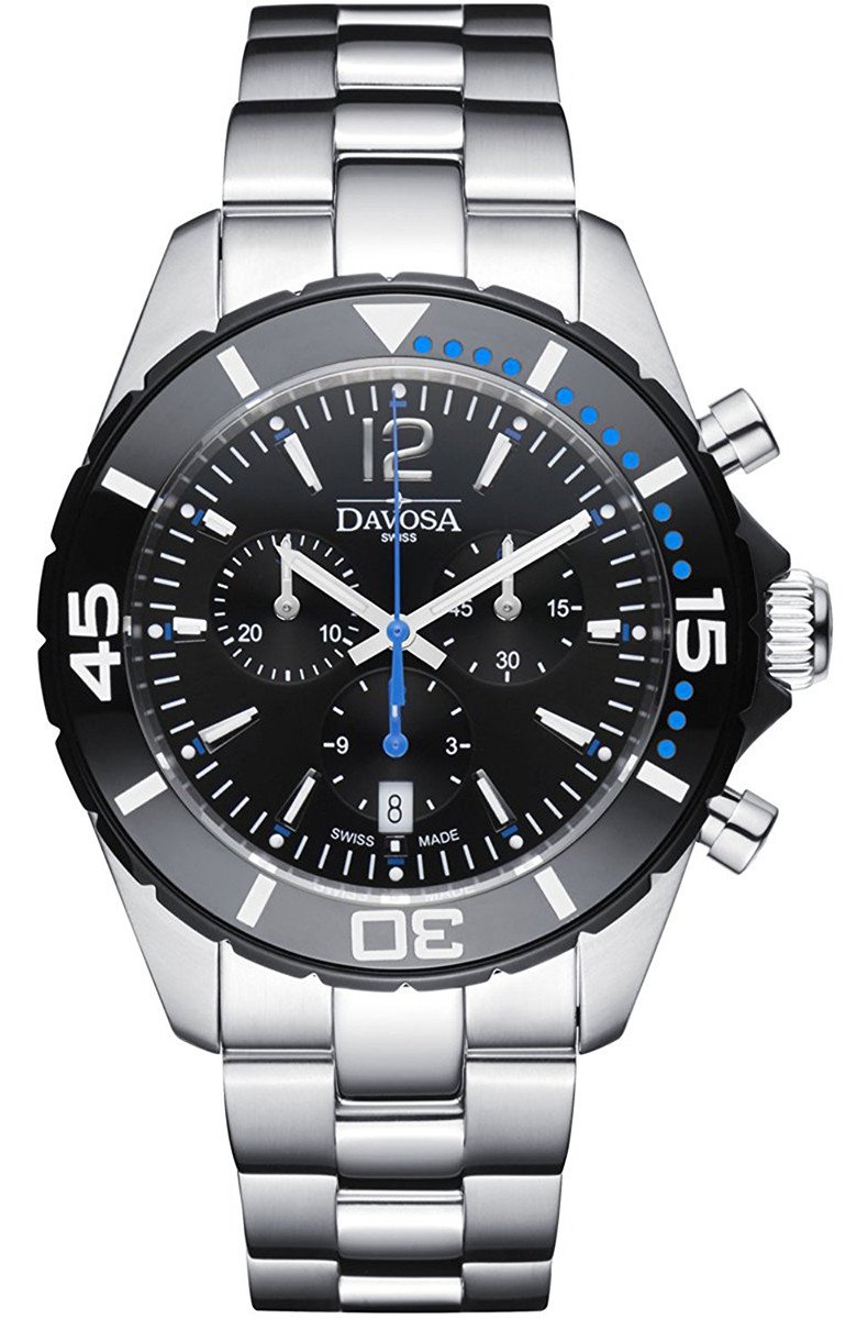 Nautic Star Quartz Chronograph 100m Black Blue Diving Watch 16347345 Chronograph Davosa USA Official Distributor. Prices are Final. Tax & duties included.