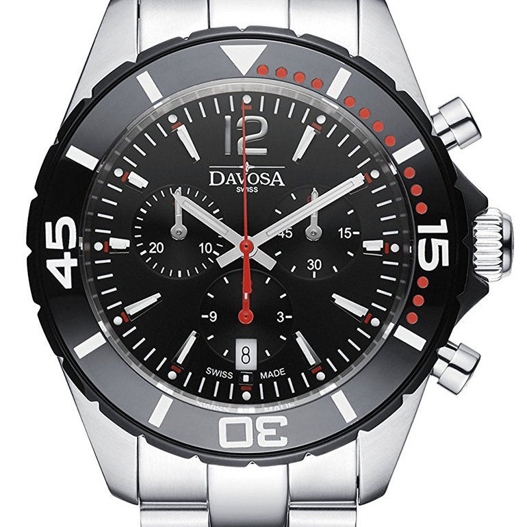 Nautic Star Quartz Chronograph 100m Black Red Diving Watch 16347365 Chronograph Davosa USA Official Distributor. Prices are Final. Tax & duties included.