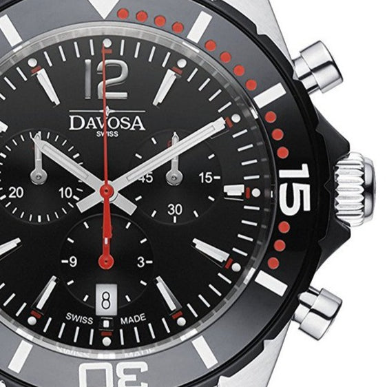 Nautic Star Quartz Chronograph 100m Black Red Diving Watch 16347365 Chronograph Davosa USA Official Distributor. Prices are Final. Tax & duties included.