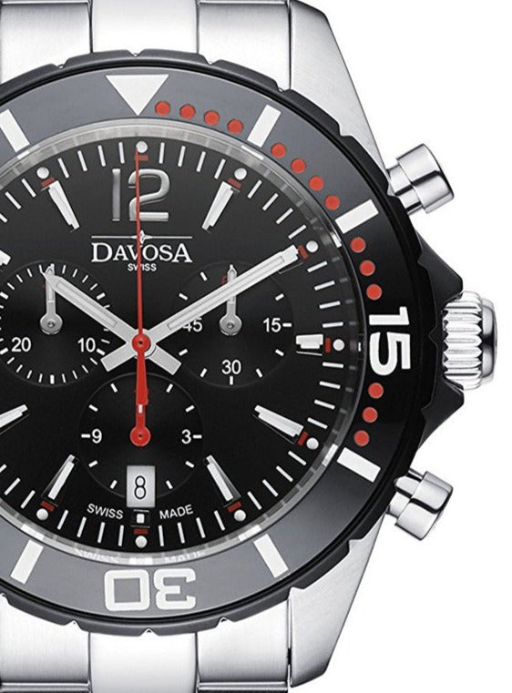 Nautic Star Quartz Chronograph 100m Black Red Diving Watch 16347365 Chronograph Davosa USA Official Distributor. Prices are Final. Tax & duties included.