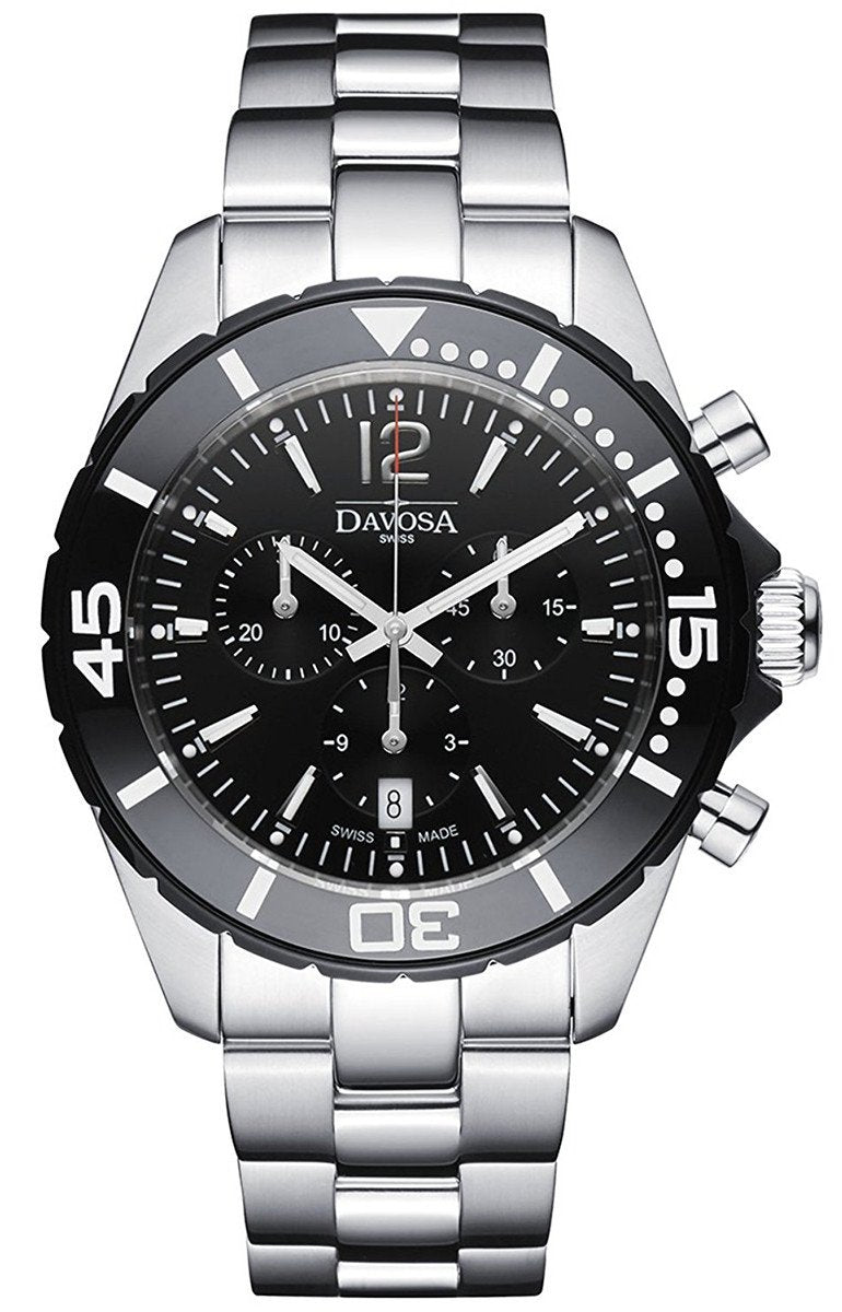 Nautic Star Quartz Chronograph 100m Black Diving Watch 16347315 Chronograph Davosa USA Official Distributor. Prices are Final. Tax & duties included.