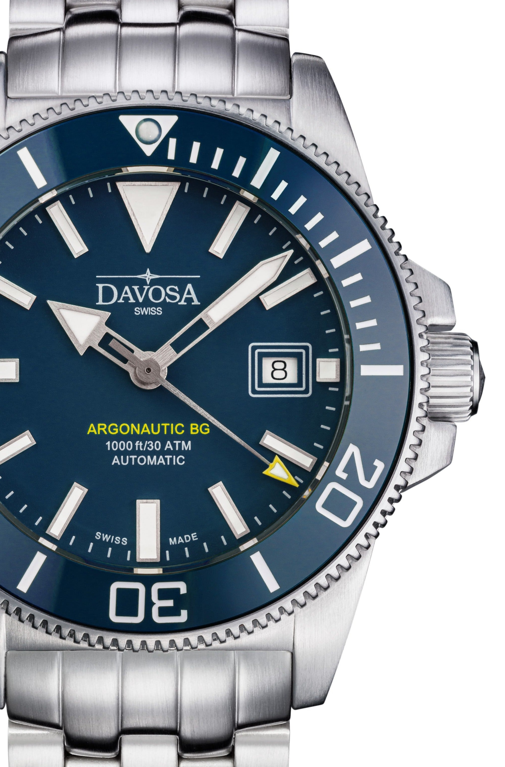 Argonautic BG Automatic 300m Blue Men's Diver Watch 16152804 Diver Davosa USA Official Distributor. Prices are Final. Tax & duties included.