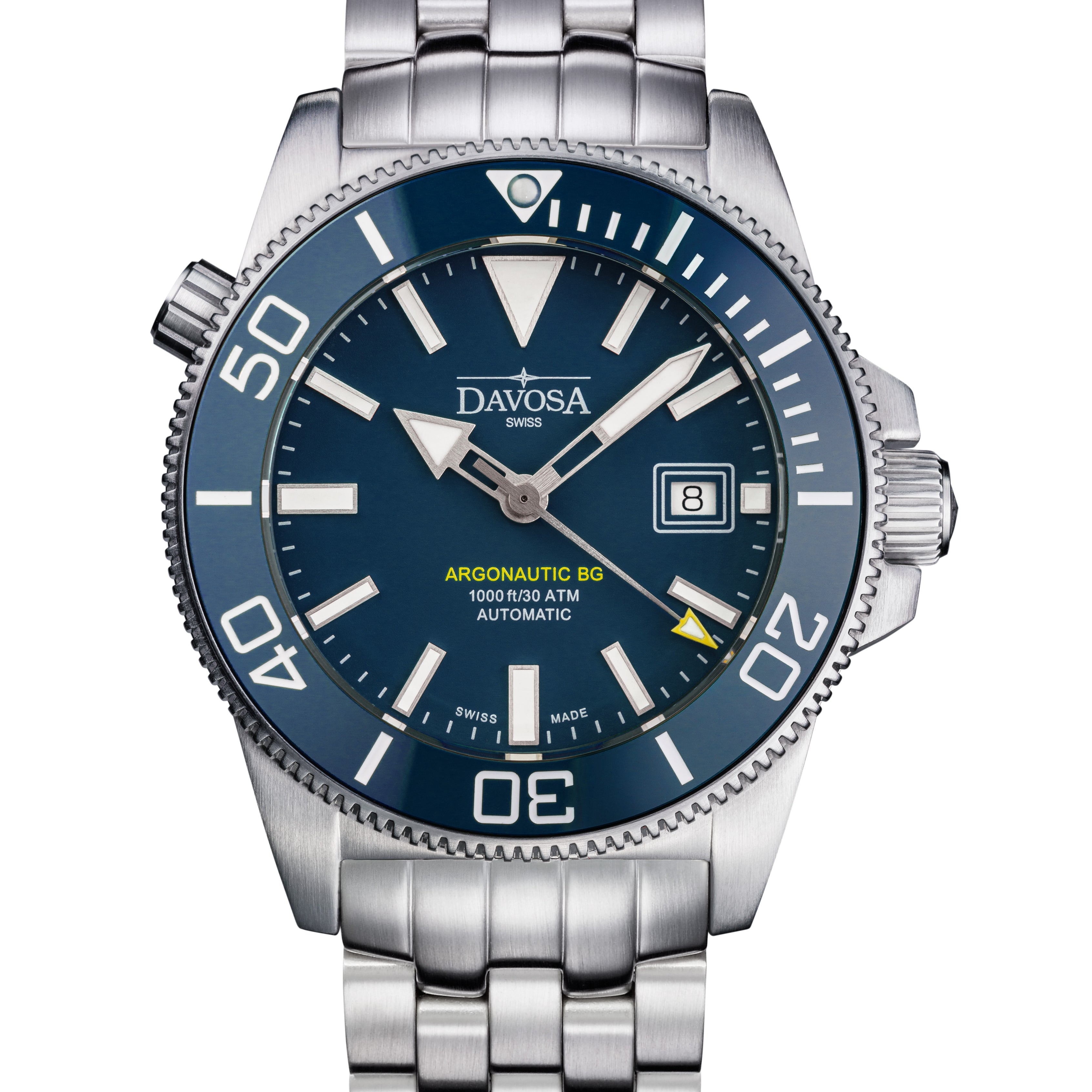 Argonautic BG Automatic 300m Blue Men's Diver Watch 16152804 Diver Davosa USA Official Distributor. Prices are Final. Tax & duties included.