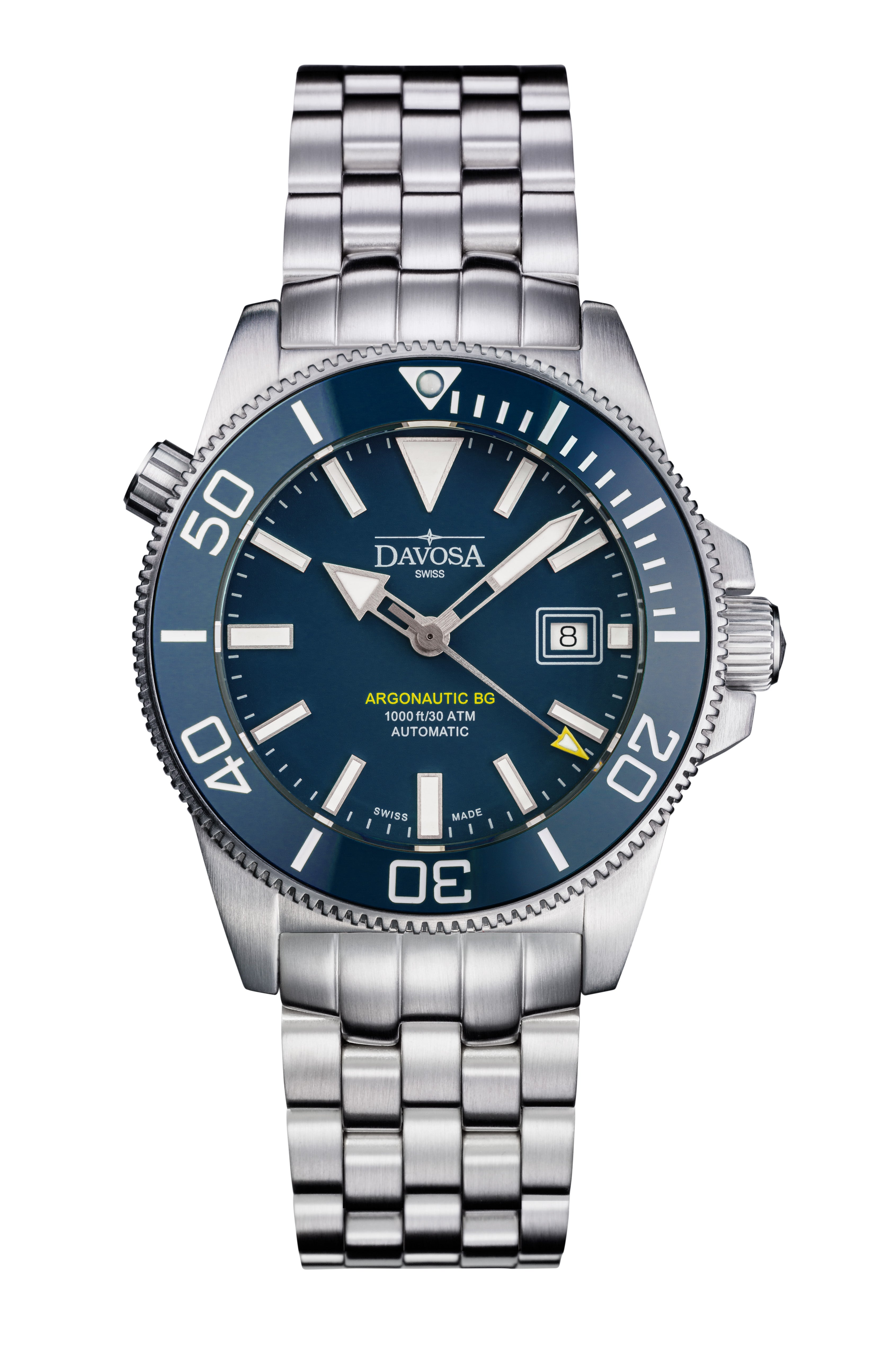 Argonautic BG Automatic 300m Blue Men's Diver Watch 16152804 Diver Davosa USA Official Distributor. Prices are Final. Tax & duties included.