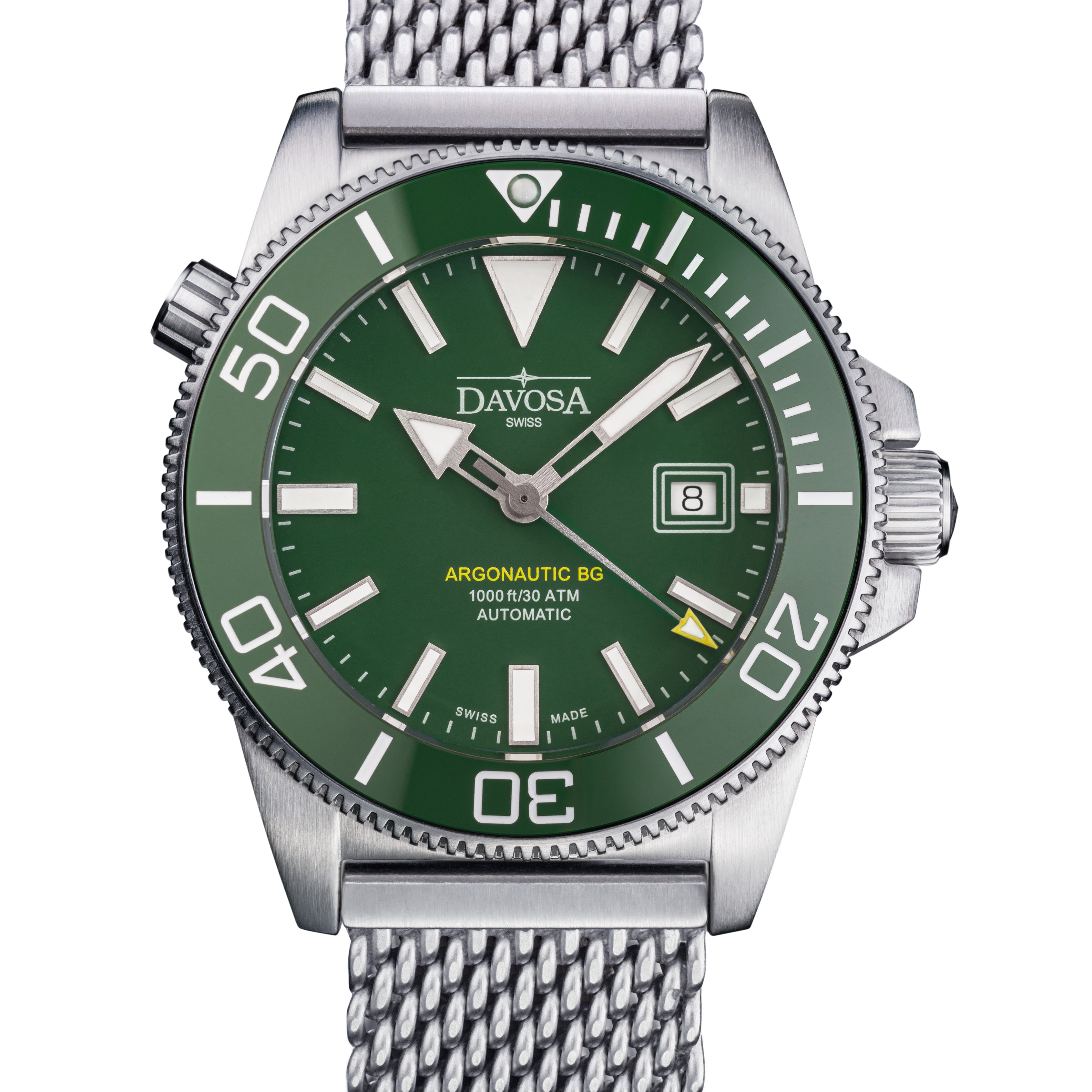 Argonautic BG Automatic 300m Green Men's Diver Watch 16152877 Diver Davosa USA Official Distributor. Prices are Final. Tax & duties included.