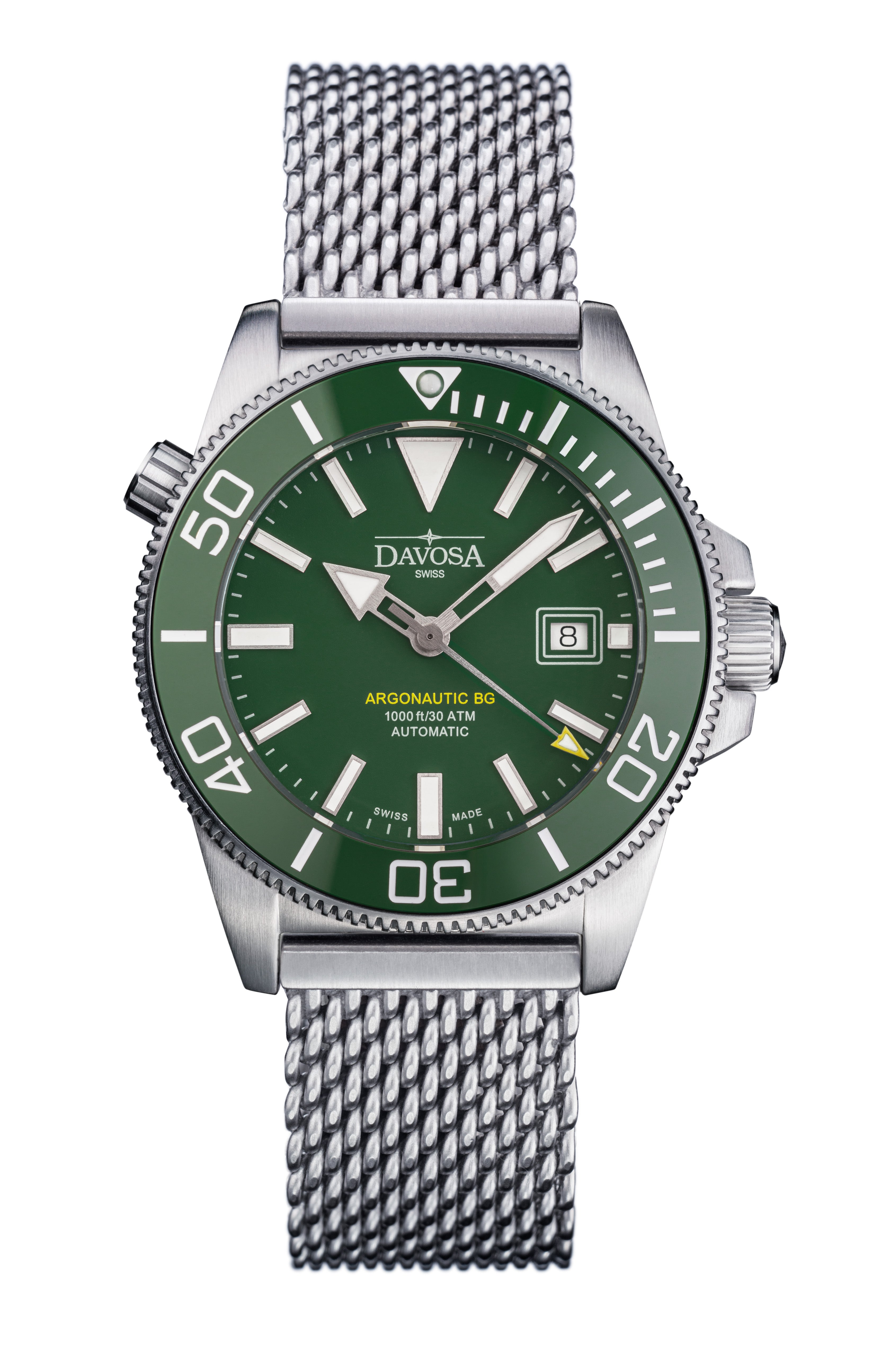 Argonautic BG Automatic 300m Green Men's Diver Watch 16152877 Diver Davosa USA Official Distributor. Prices are Final. Tax & duties included.