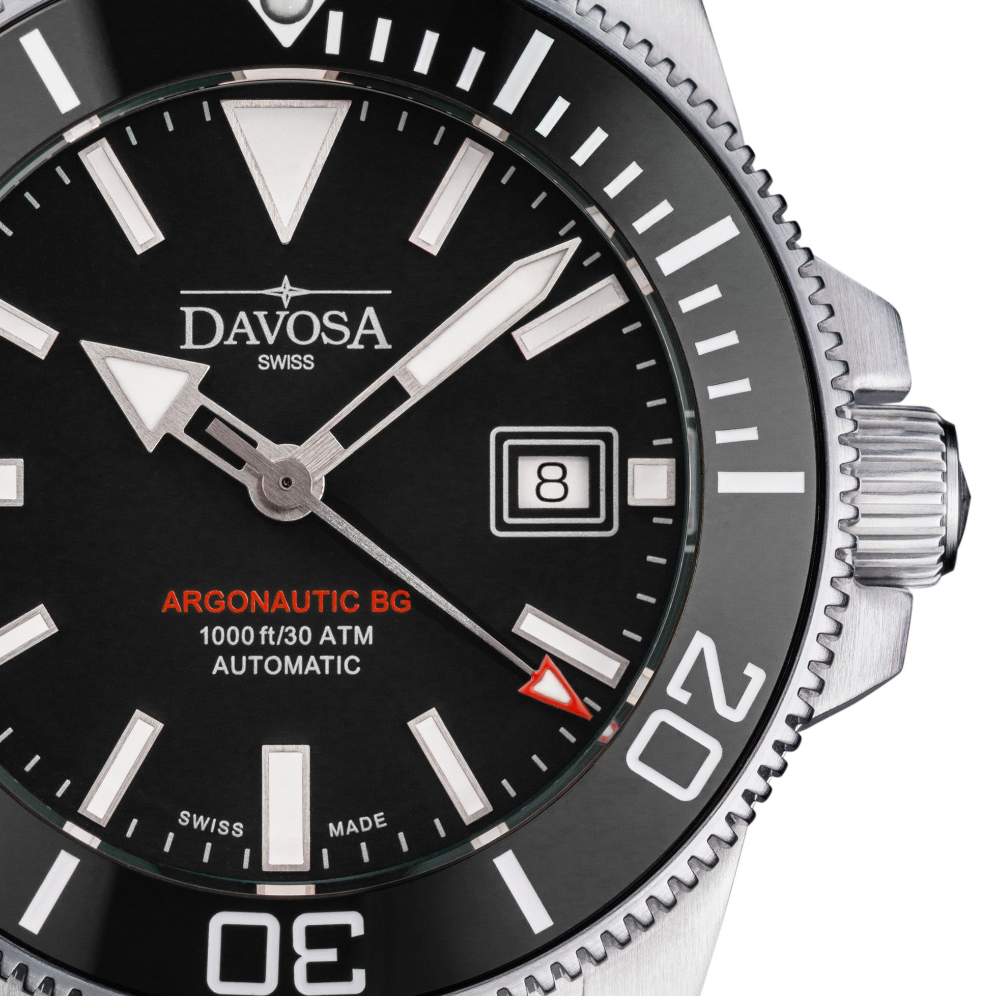 Argonautic BG Automatic 300m Black Men's Diver Watch 16152822 Diver Davosa USA Official Distributor. Prices are Final. Tax & duties included.
