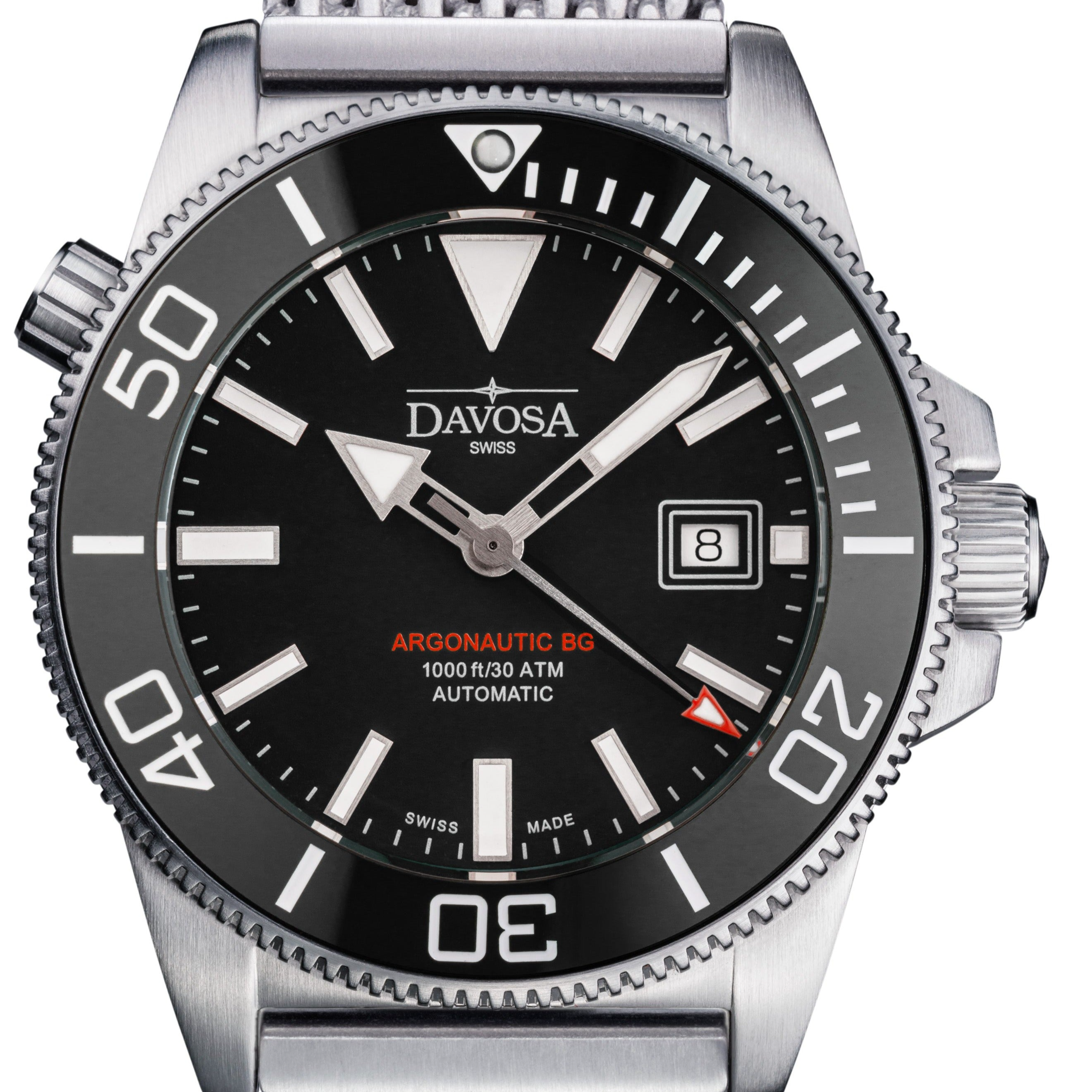 Argonautic BG Automatic 300m Black Men's Diver Watch 16152822 Diver Davosa USA Official Distributor. Prices are Final. Tax & duties included. 43mm Black ChainLink