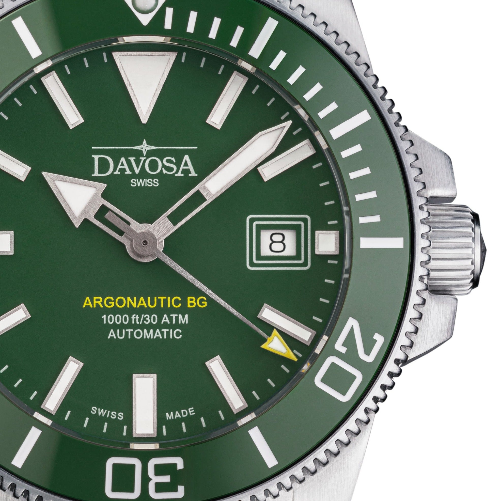 Argonautic BG Automatic 300m Green Men's Diver Watch 16152807 Diver Davosa USA Official Distributor. Prices are Final. Tax & duties included.
