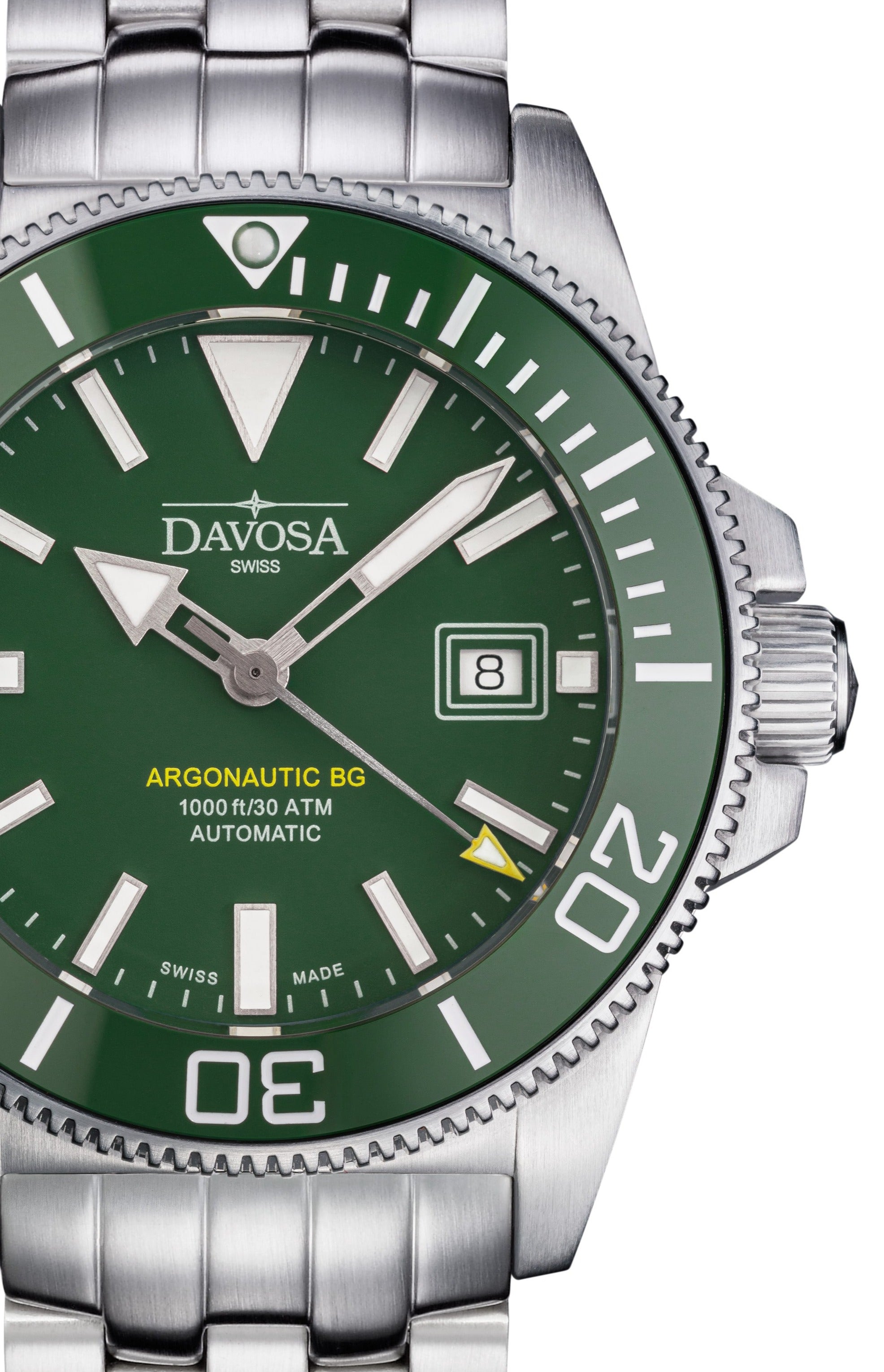 Argonautic BG Automatic 300m Green Men's Diver Watch 16152807 Diver Davosa USA Official Distributor. Prices are Final. Tax & duties included.