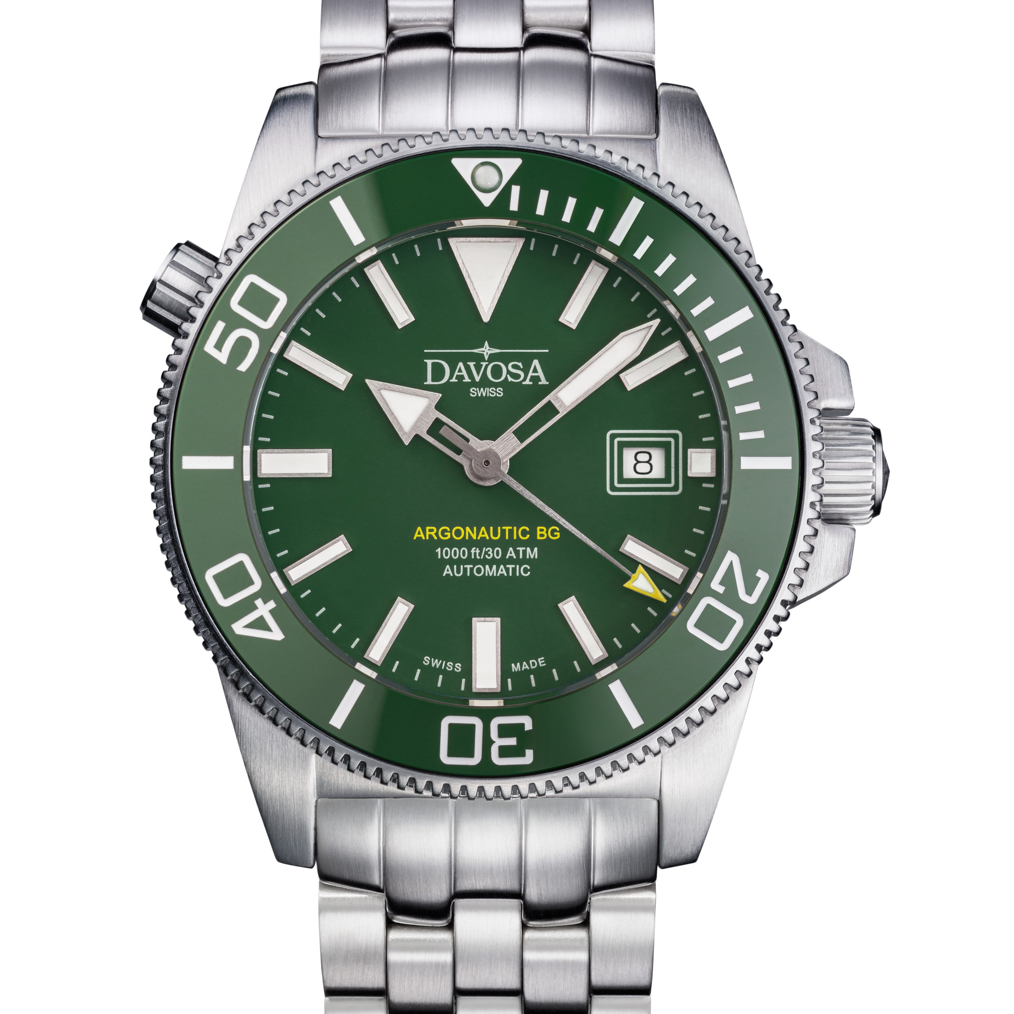 Argonautic BG Automatic 300m Green Men's Diver Watch 16152807 Diver Davosa USA Official Distributor. Prices are Final. Tax & duties included.